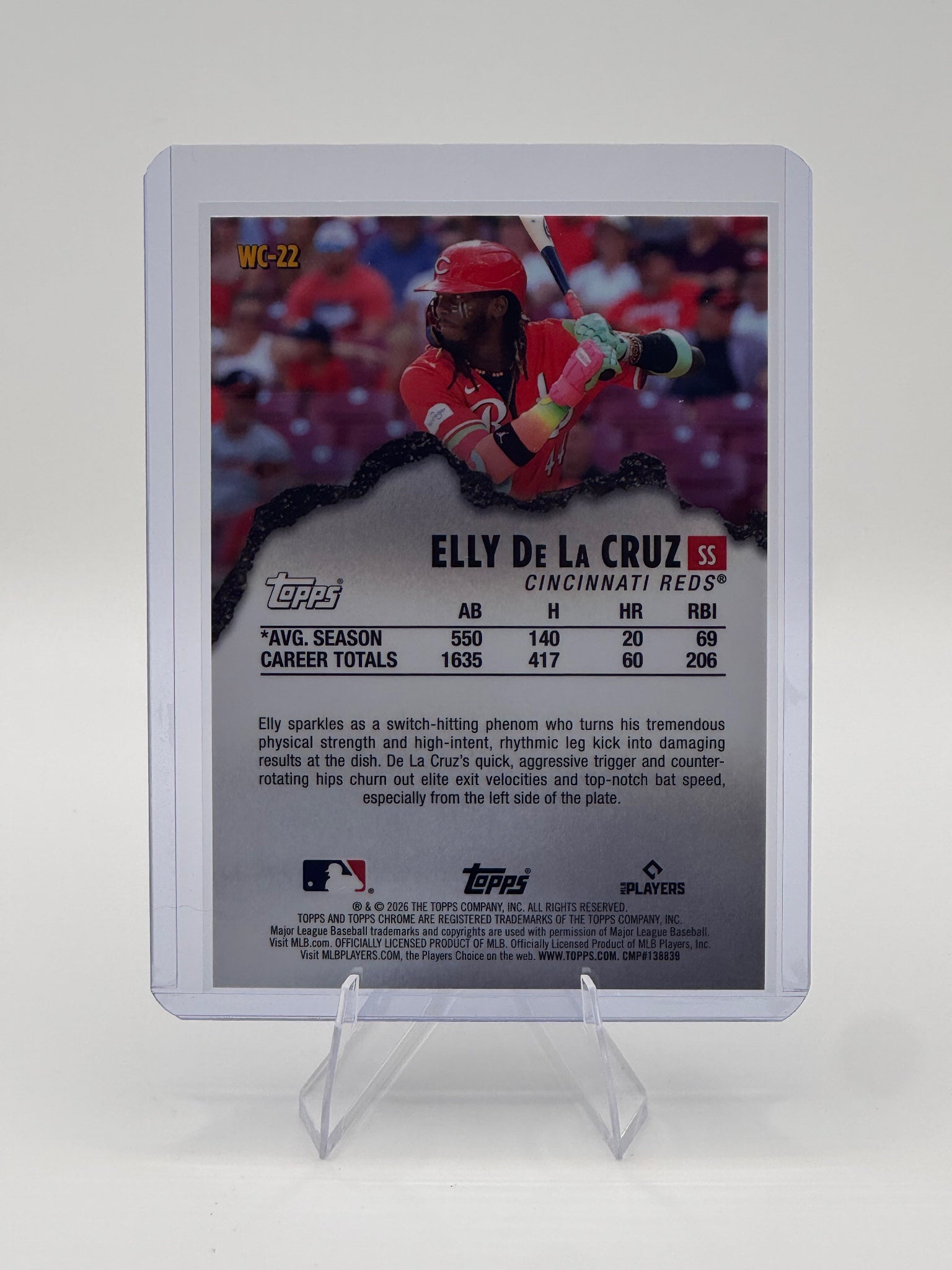2026 Topps Chrome Elly De La Cruz #WC-22 Wrecking Crew Cincinnati Reds NM