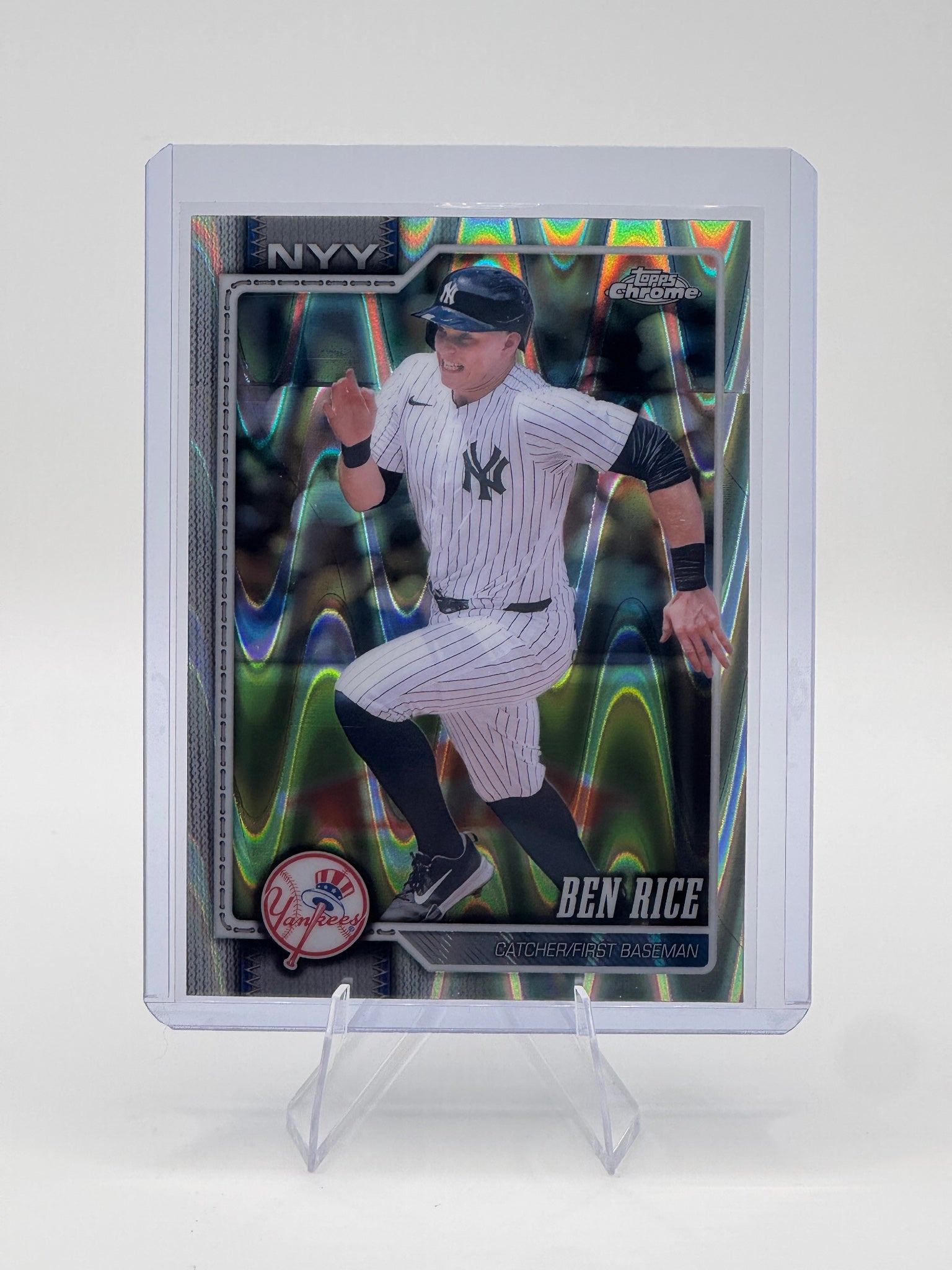 2026 Topps Chrome Ben Rice #295 Raywave Refractors New York Yankees NM
