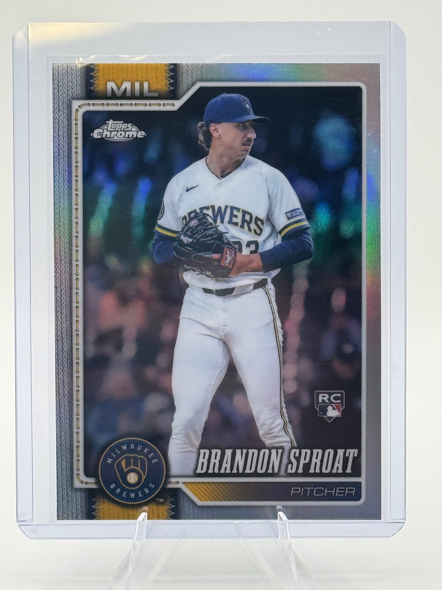 2026 Topps Chrome Brandon Sproat #59 Milwaukee Brewers Near Mint or Better