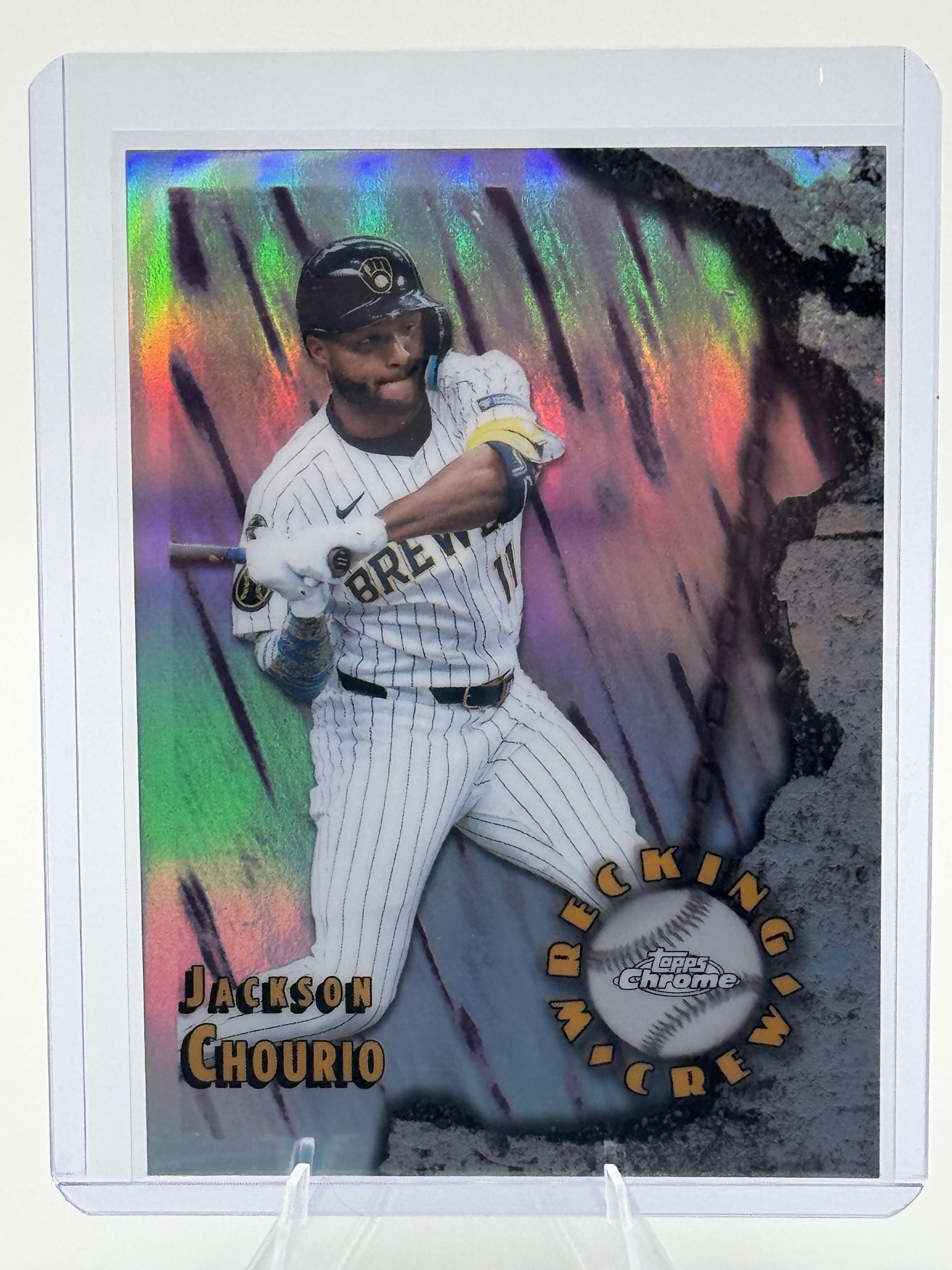 2026 Topps Chrome Jackson Chourio #WC-12 Wrecking Crew Milwaukee Brewers NM