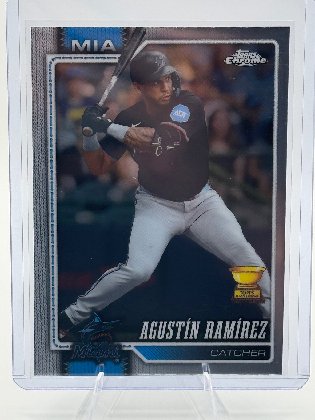 2026 Topps Chrome Agustín Ramírez #222 Refractors Miami Marlins Near Mint