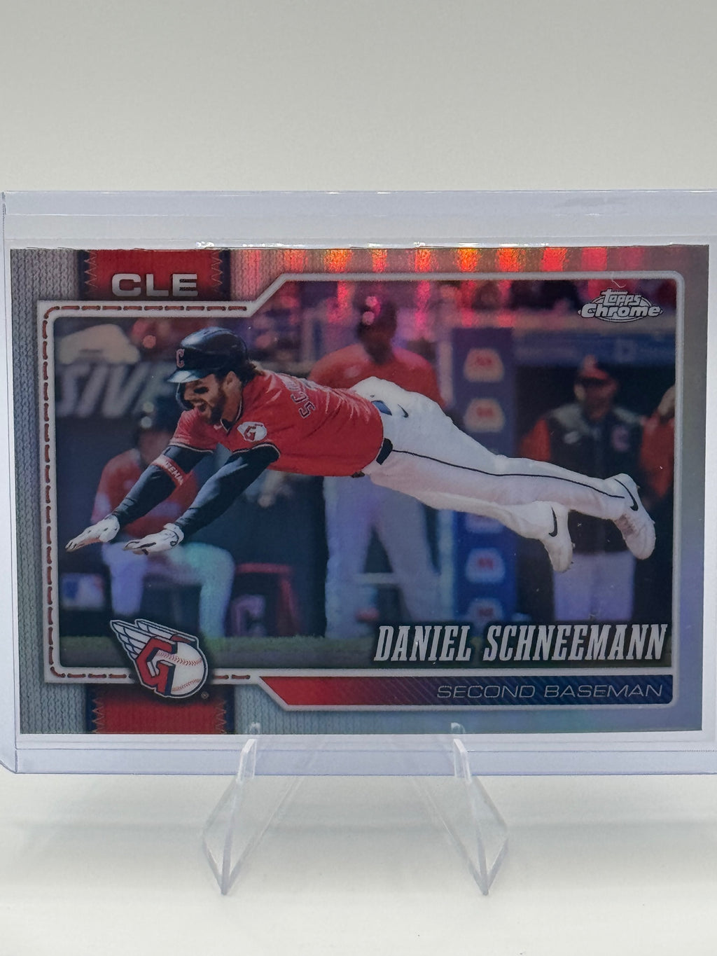 2026 Topps Chrome Daniel Schneemann #272 Refractors Guardians NM