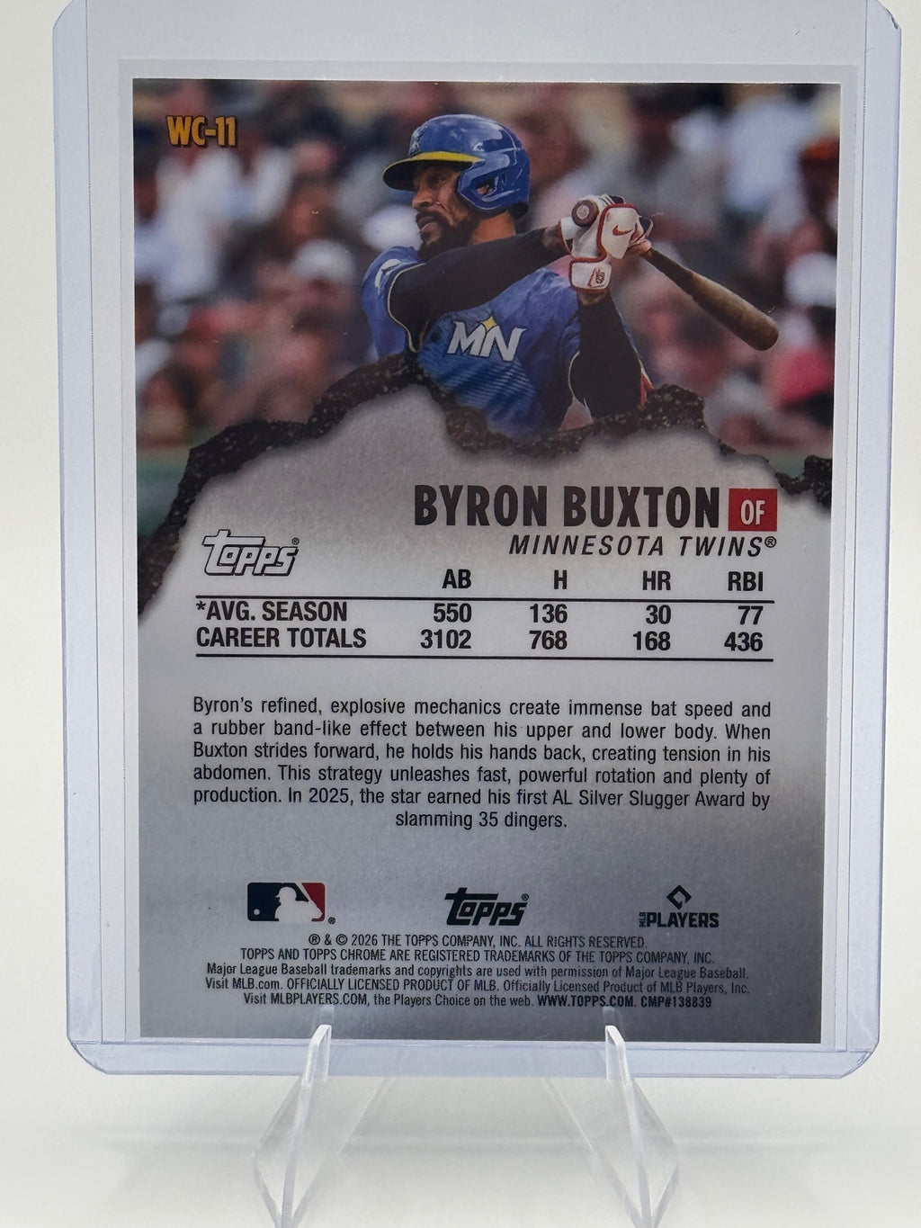 2026 Topps Chrome Byron Buxton #WC-11 Wrecking Crew Minnesota Twins NM