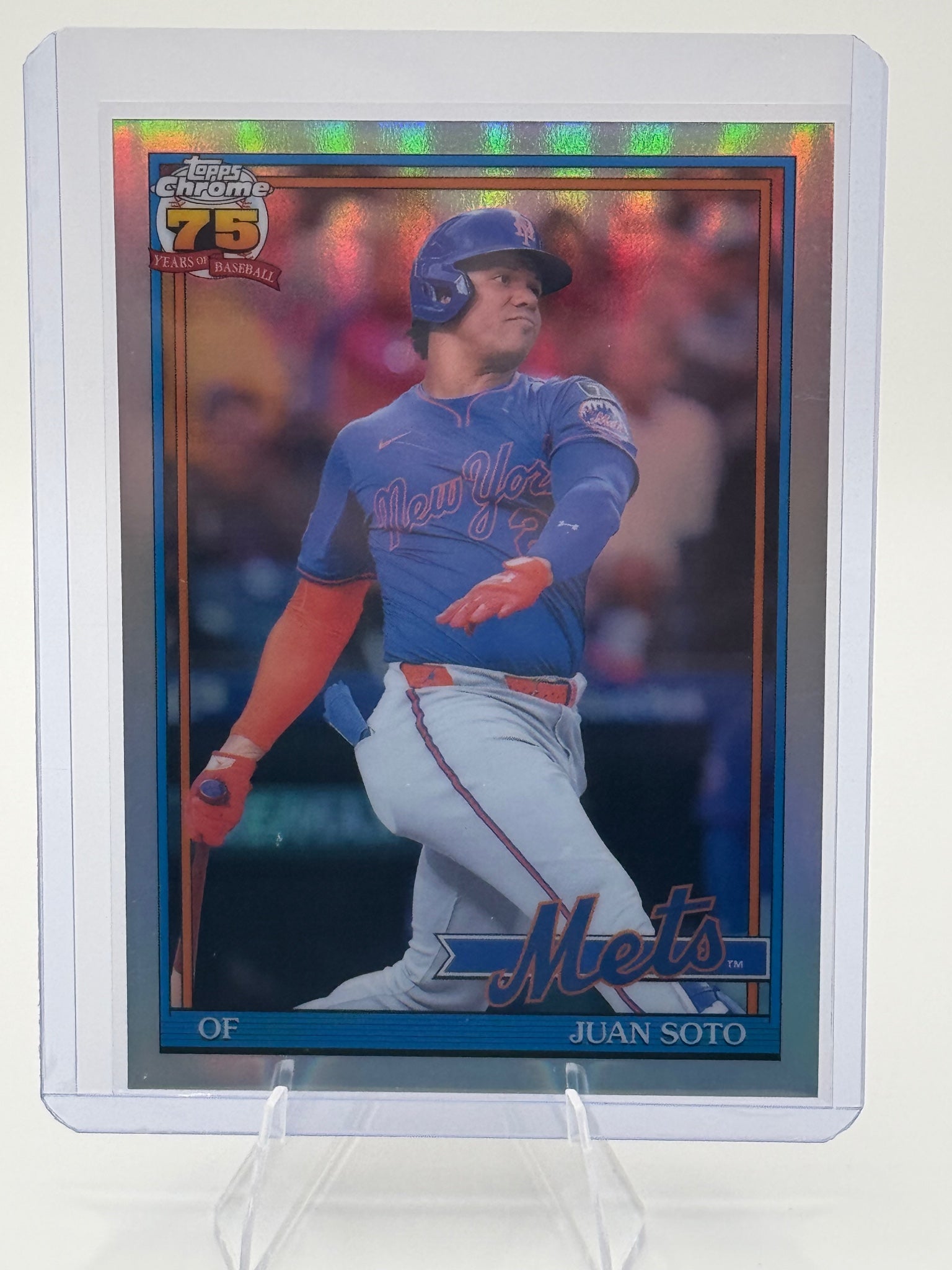 2026 Topps Chrome Juan Soto #91CB-11 1991 Topps Chrome Baseball New York Mets NM