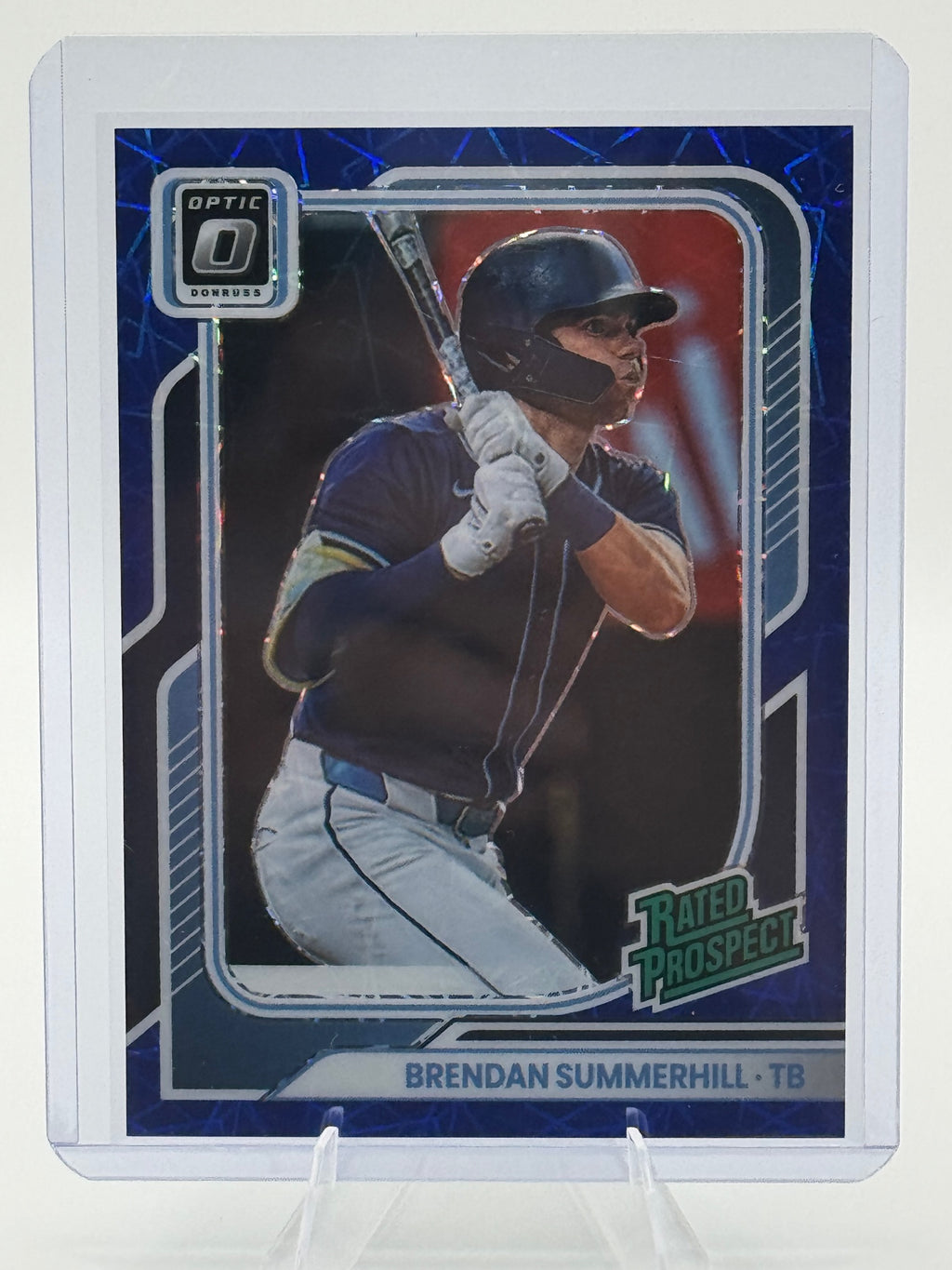 2026 Donruss Brendan Summerhill #173 Optic Blue Velocity Tampa Bay Rays NM
