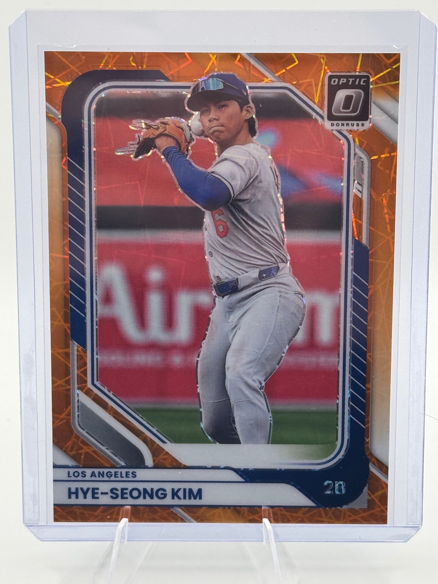 2026 Donruss Hye-Seong Kim #58 Optic Orange Velocity Los Angeles Dodgers NM