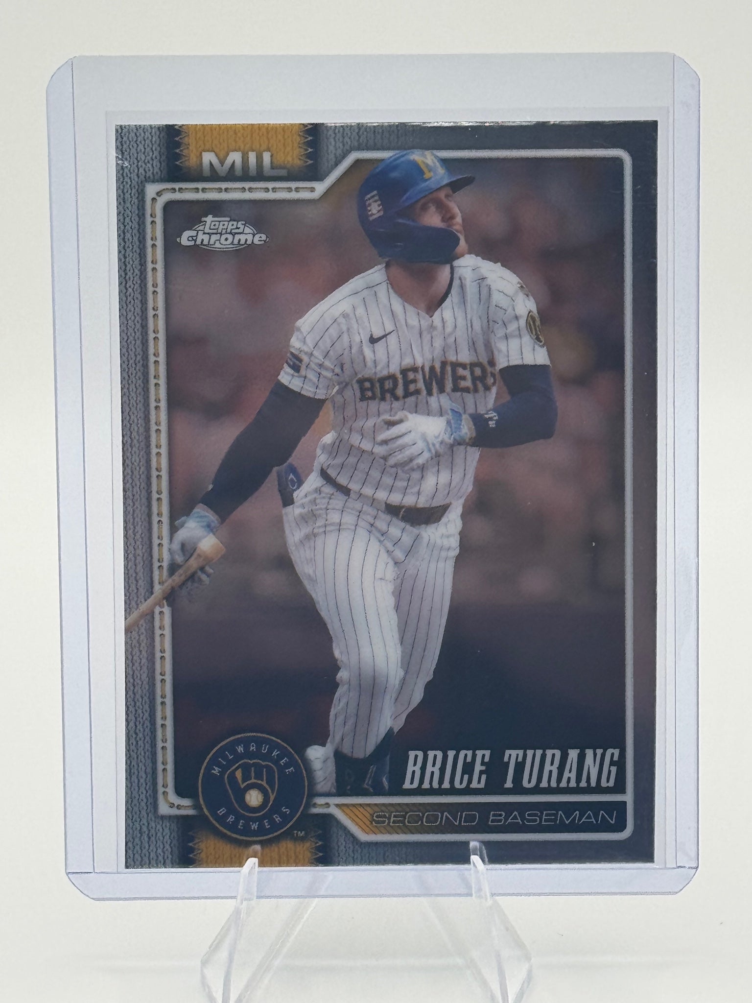 2026 Topps Chrome Brice Turang #4 Milwaukee Brewers Near Mint or Better