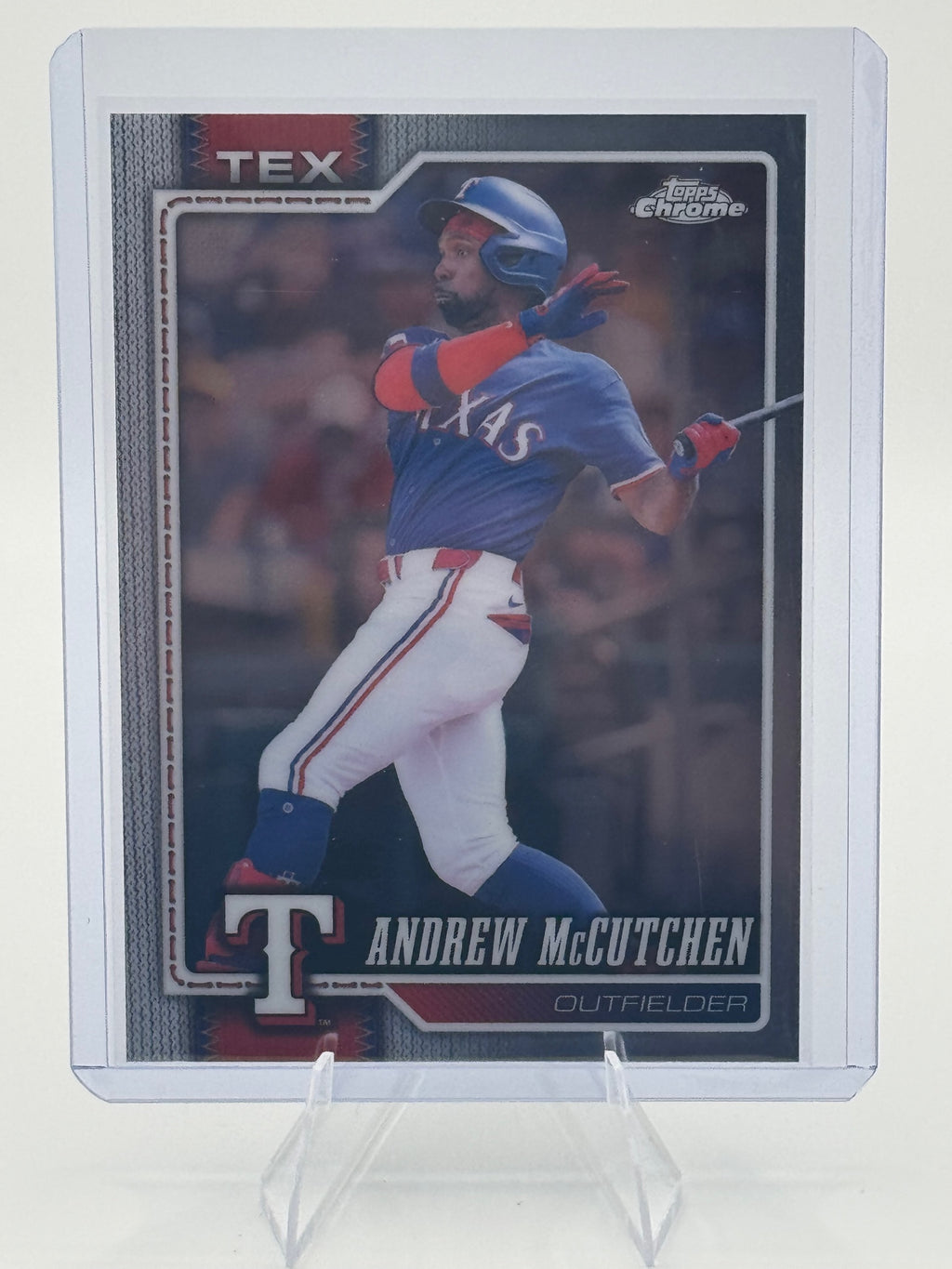 2026 Topps Chrome Andrew McCutchen #214 Texas Rangers Near Mint or Better