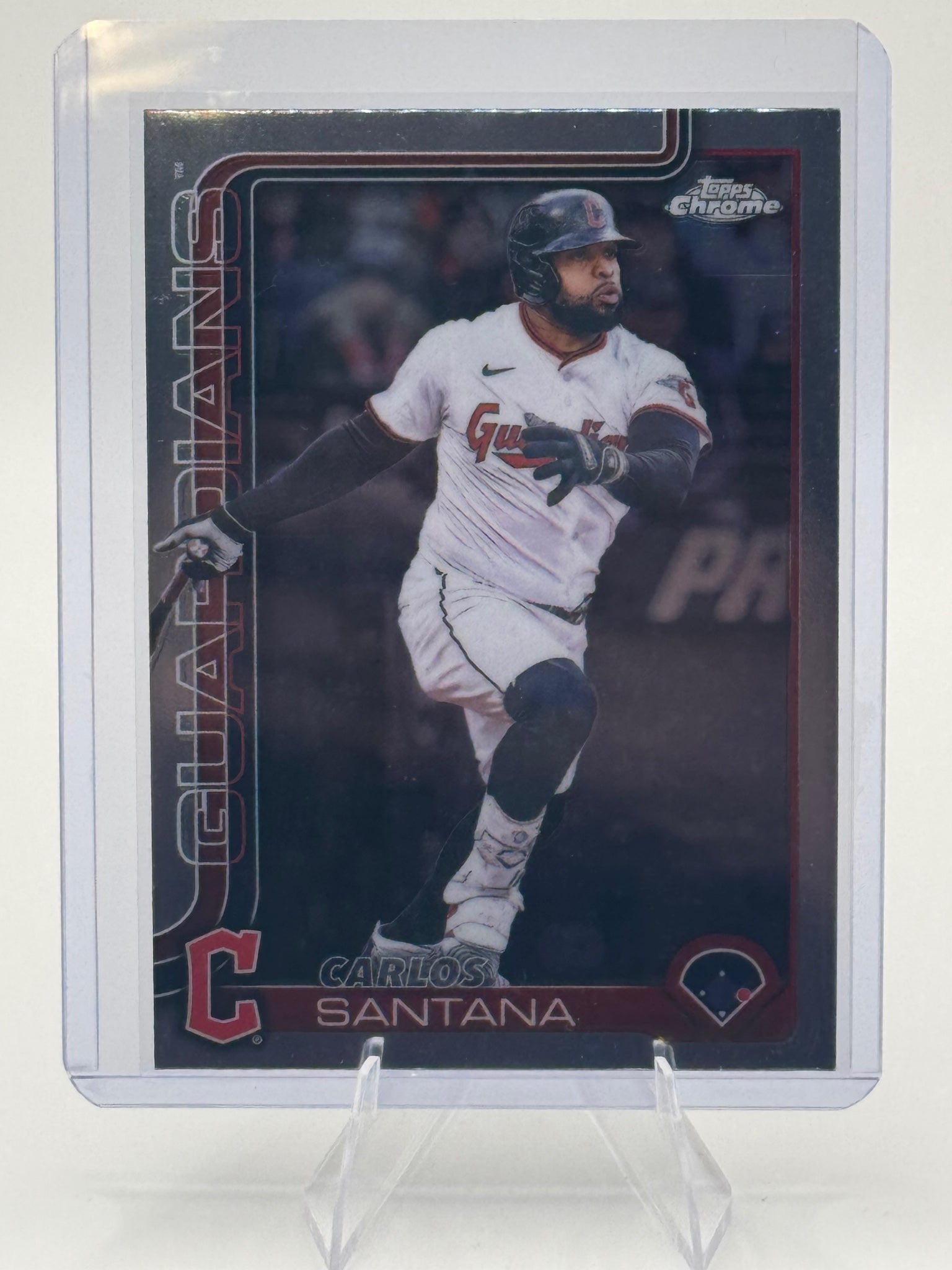 2025 Topps Chrome Update Carlos Santana #USC11 Cleveland Guardians Near Mint