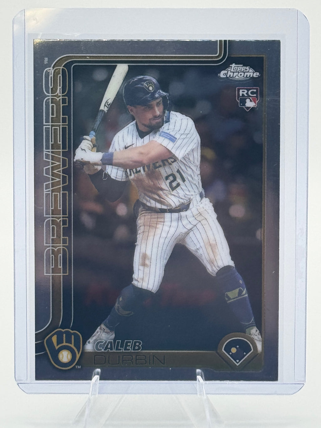 2025 Topps Chrome Update Caleb Durbin #USC82 Milwaukee Brewers NM