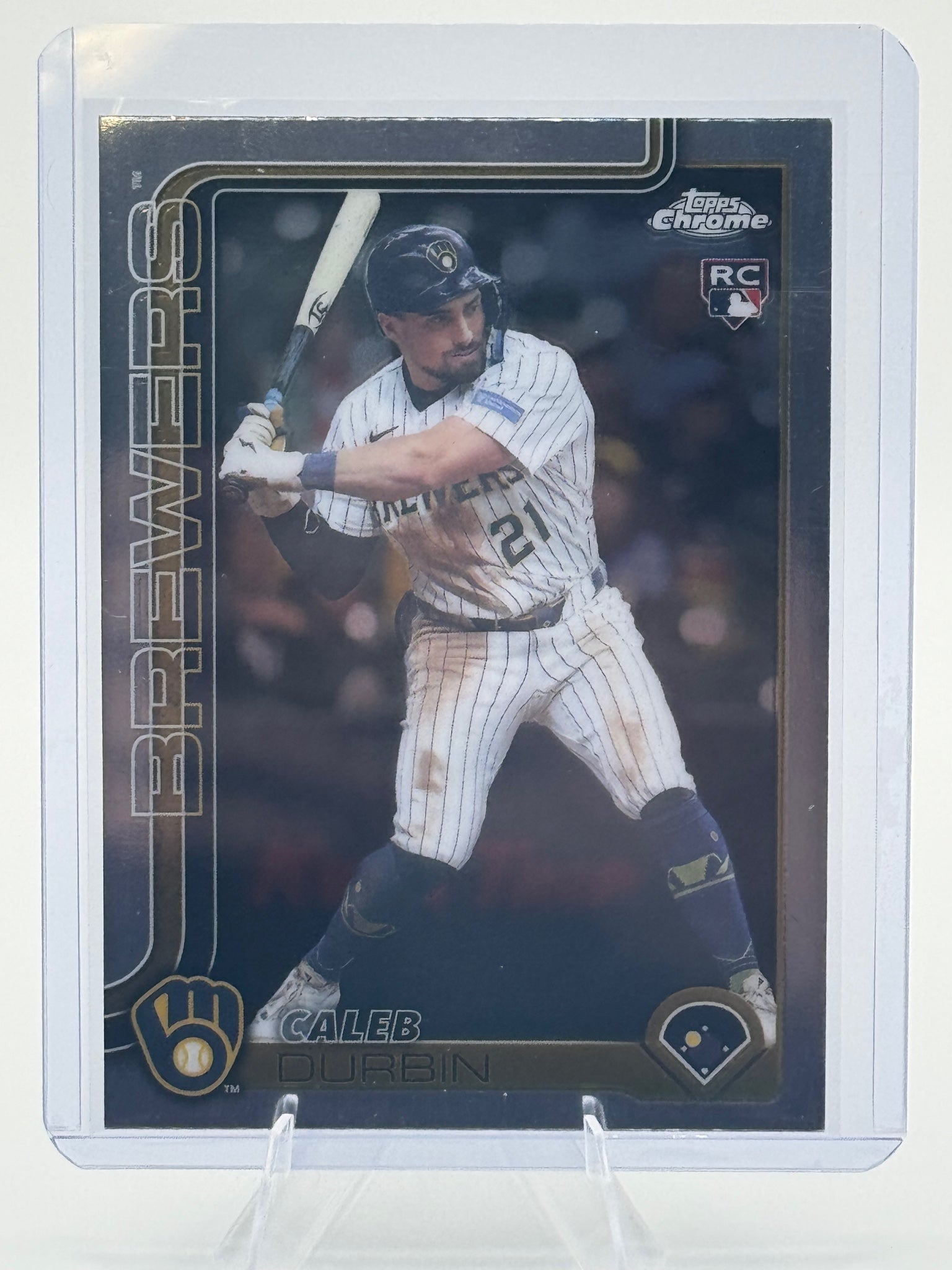 2025 Topps Chrome Update Caleb Durbin #USC82 Milwaukee Brewers NM