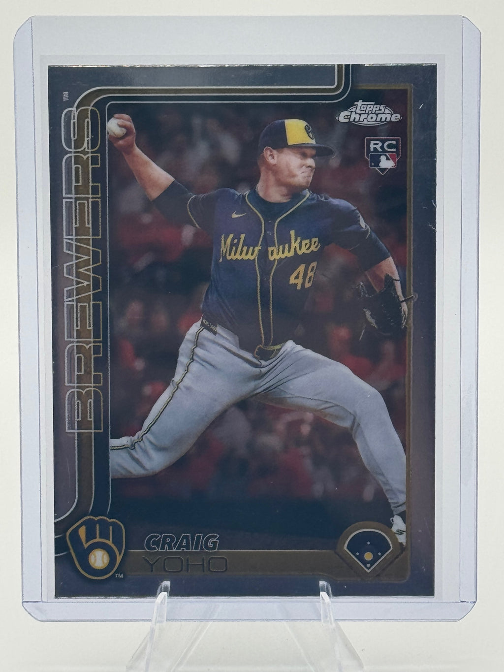 2025 Topps Chrome Update Craig Yoho #USC131 Brewers NM