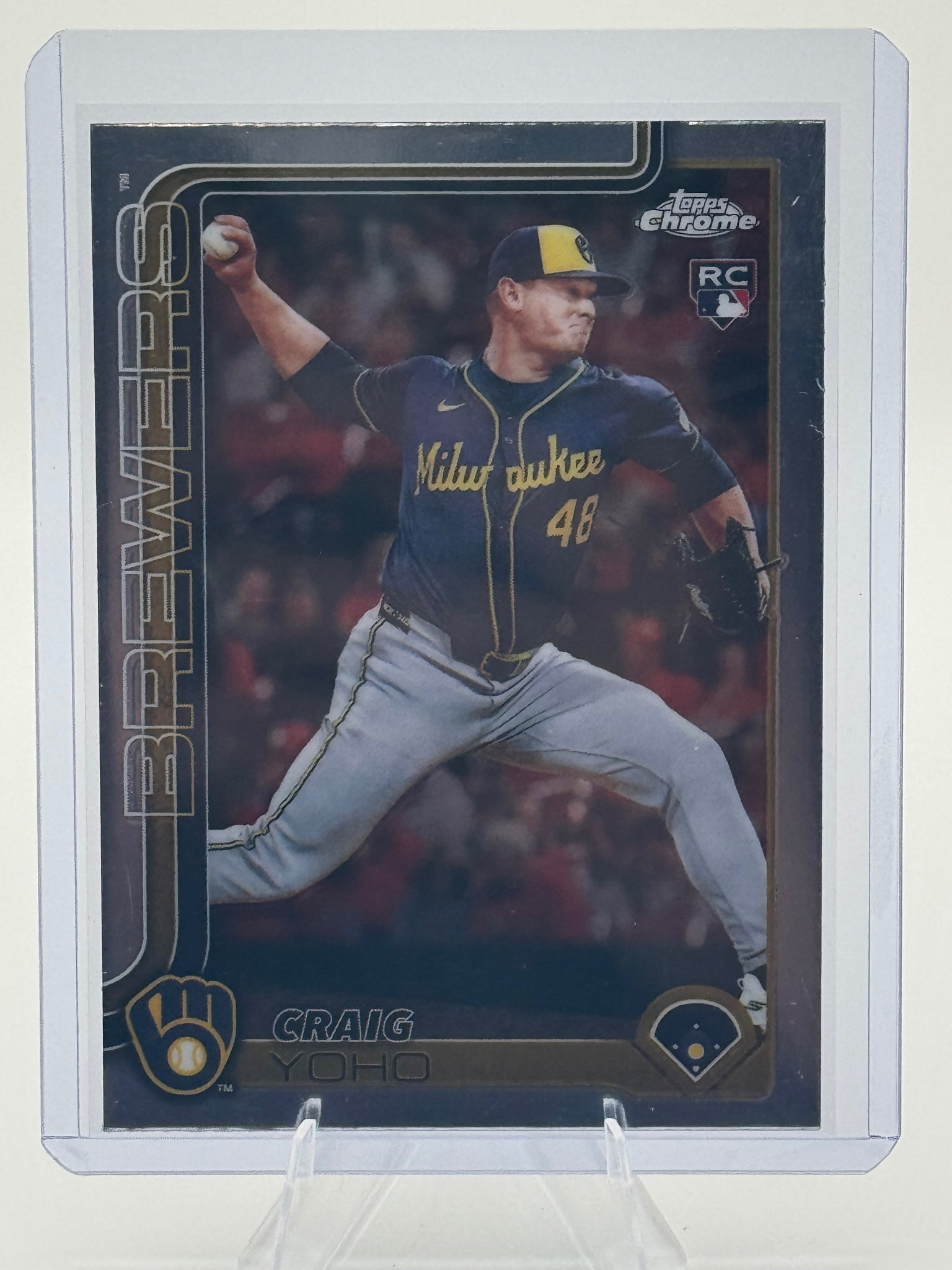 2025 Topps Chrome Update Craig Yoho #USC131 Brewers NM