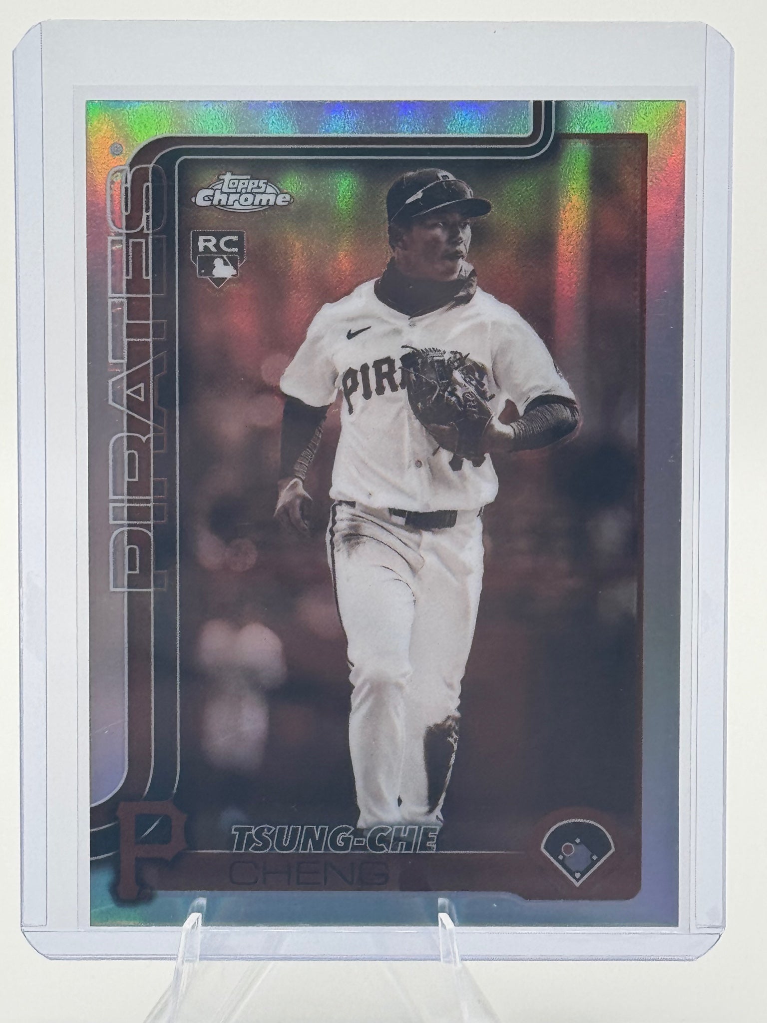 2025 Topps Chrome Update Tsung-Che Cheng #USC74 Sepia Refractors Pirates NM
