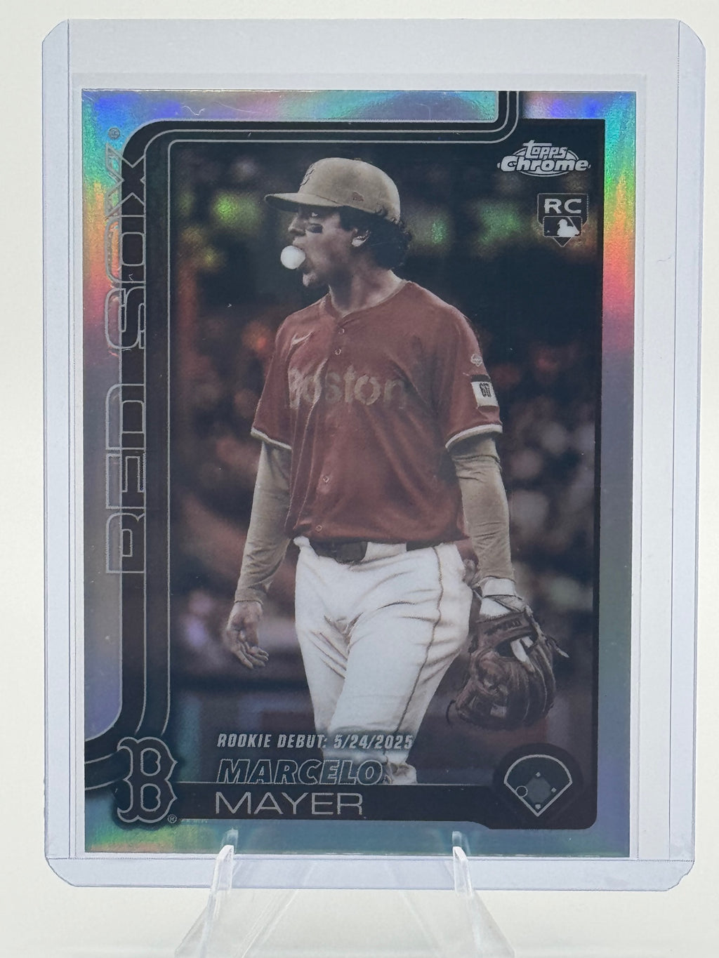 2025 Topps Chrome Update Marcelo Mayer #USC117 Sepia Refractors Red Sox NM