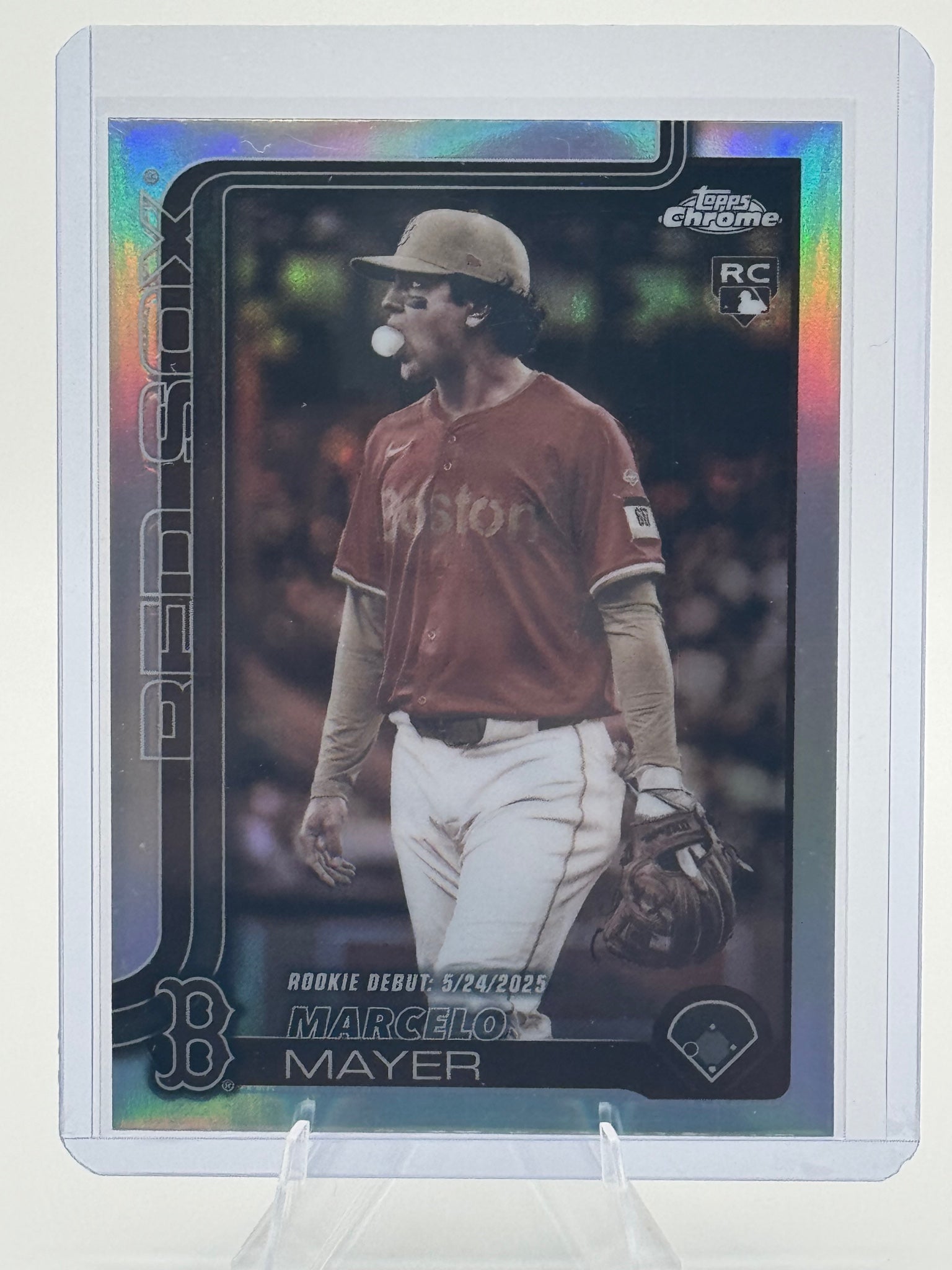 2025 Topps Chrome Update Marcelo Mayer #USC117 Sepia Refractors Red Sox NM