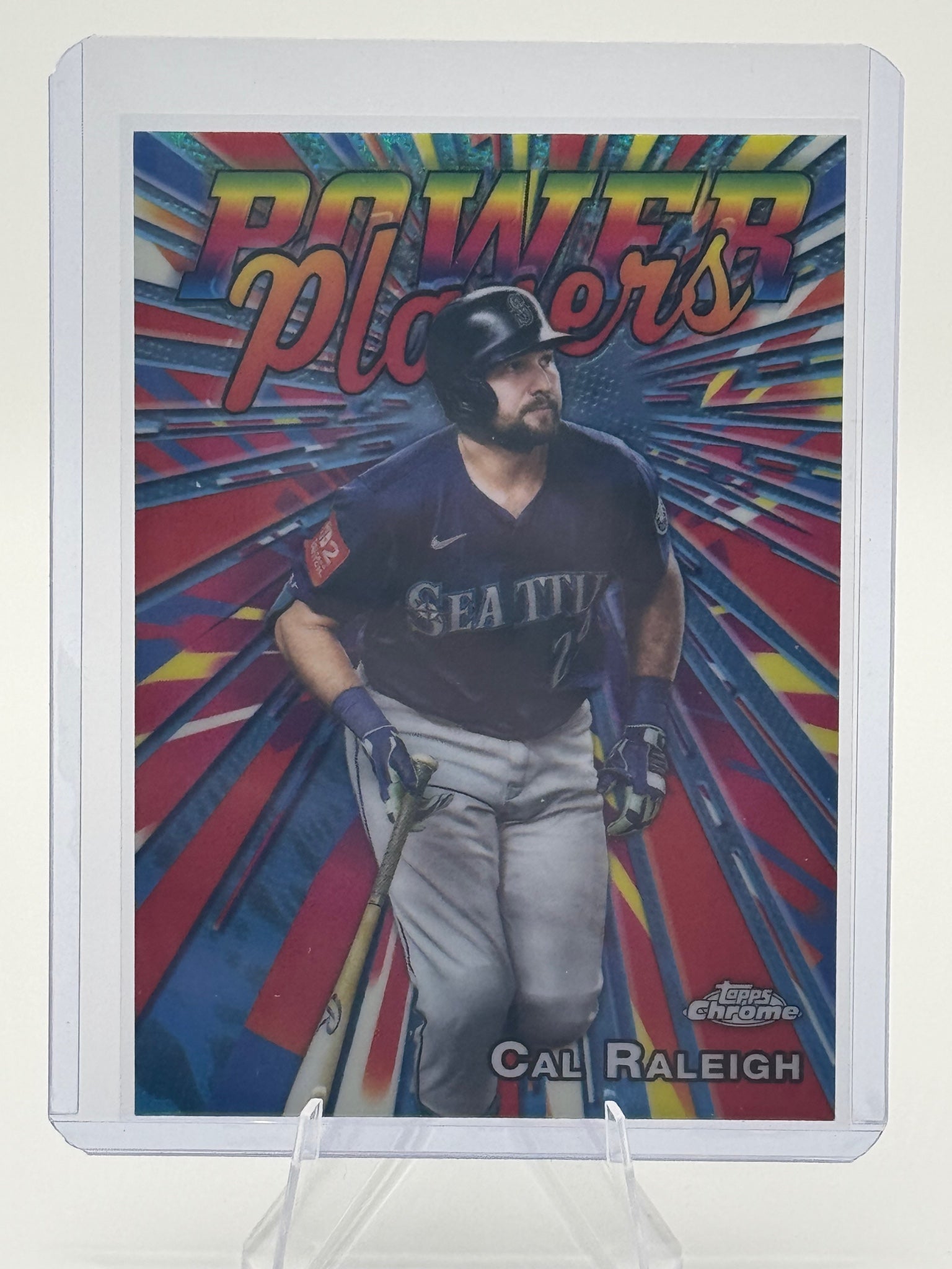 2025 Topps Chrome Update Cal Raleigh #PP-37 Power Players Seattle Mariners NM