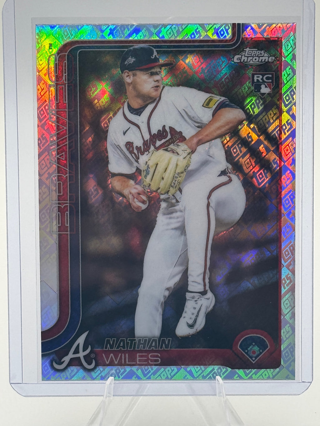 2025 Topps Chrome Update Nathan Wiles #USC172 ToppsFractors Atlanta Braves NM