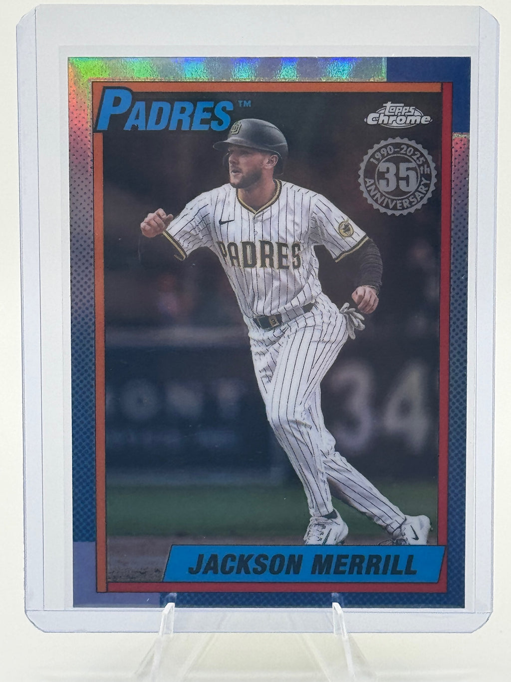 2025 Topps Chrome Update Jackson Merrill #90CU-5 1990 San Diego Padres NM