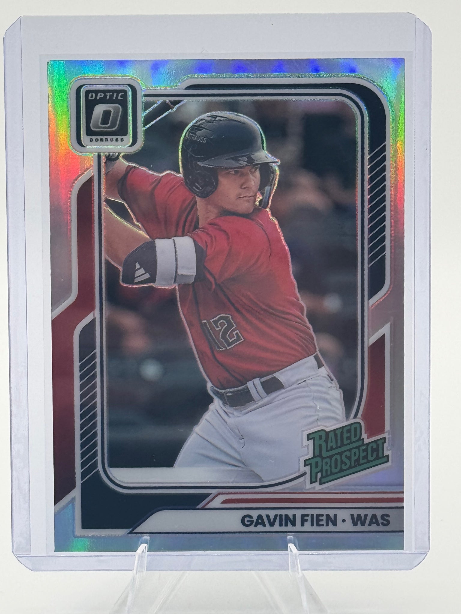 2026 Donruss Gavin Fien #189 Optic Holo Washington Nationals Near Mint or Better