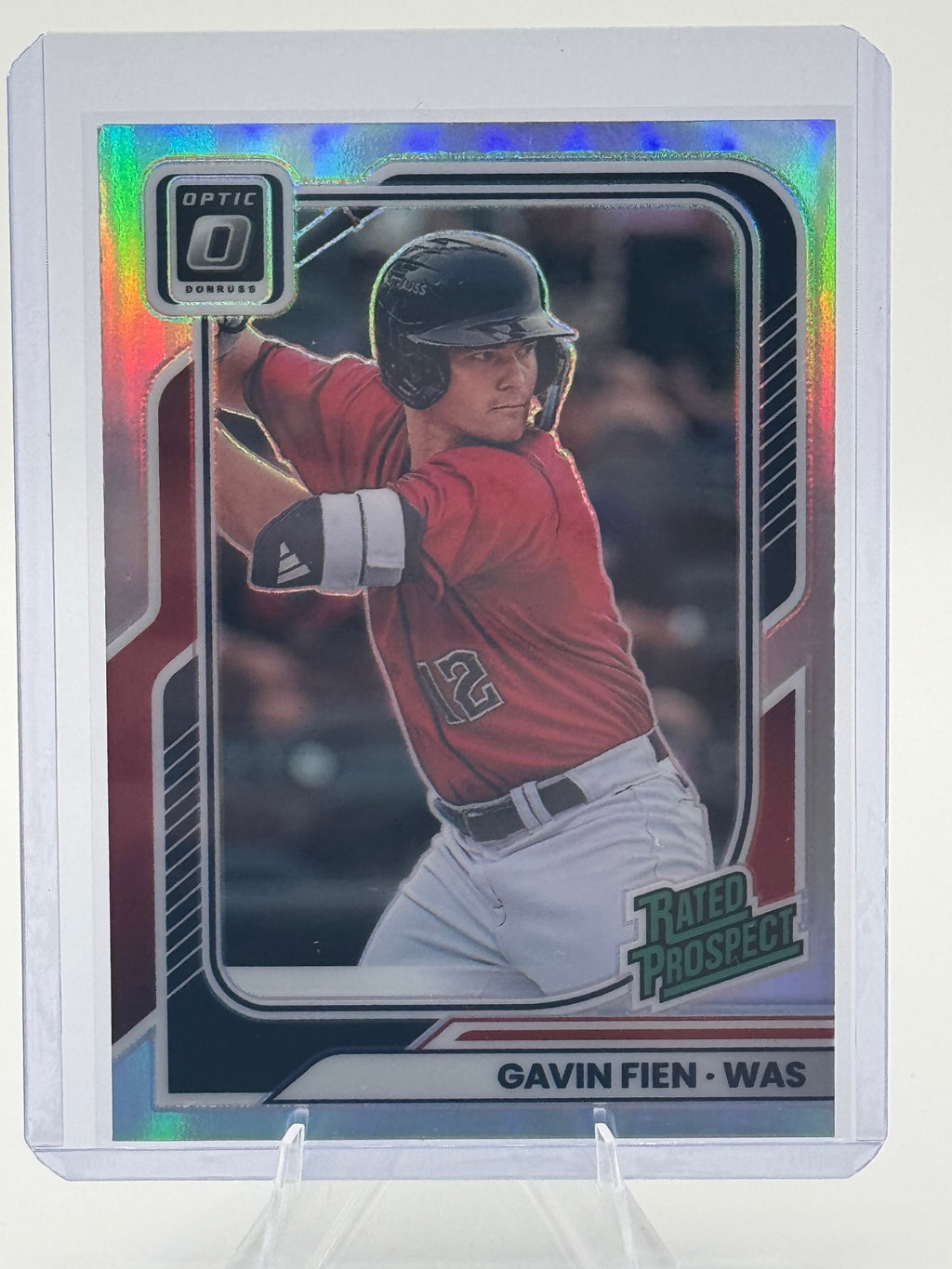 2026 Donruss Gavin Fien #189 Optic Holo Washington Nationals Near Mint or Better