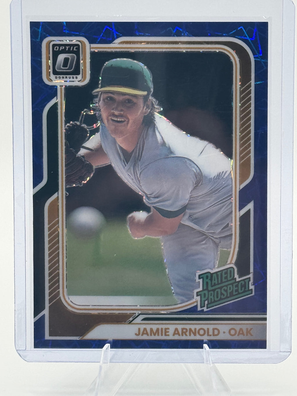 2026 Donruss Jamie Arnold #140 Optic Blue Velocity Athletics Near Mint or Better
