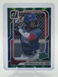 2026 Donruss Jefferson Rojas #132 Green Laser Chicago Cubs Near Mint or Better