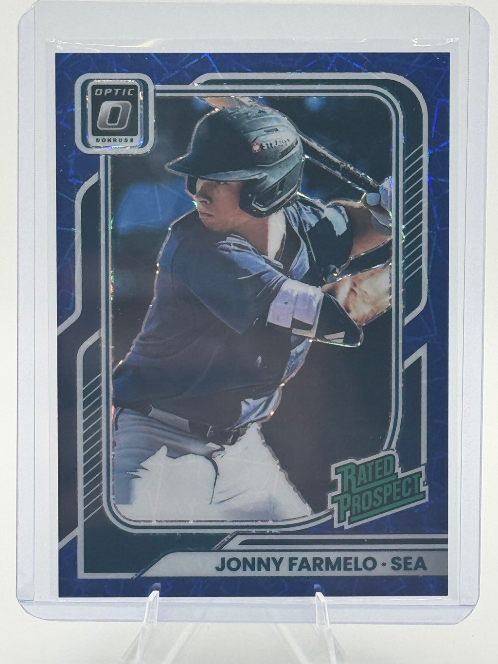 2026 Donruss Jonny Farmelo #131 Optic Blue Velocity Seattle Mariners Near Mint