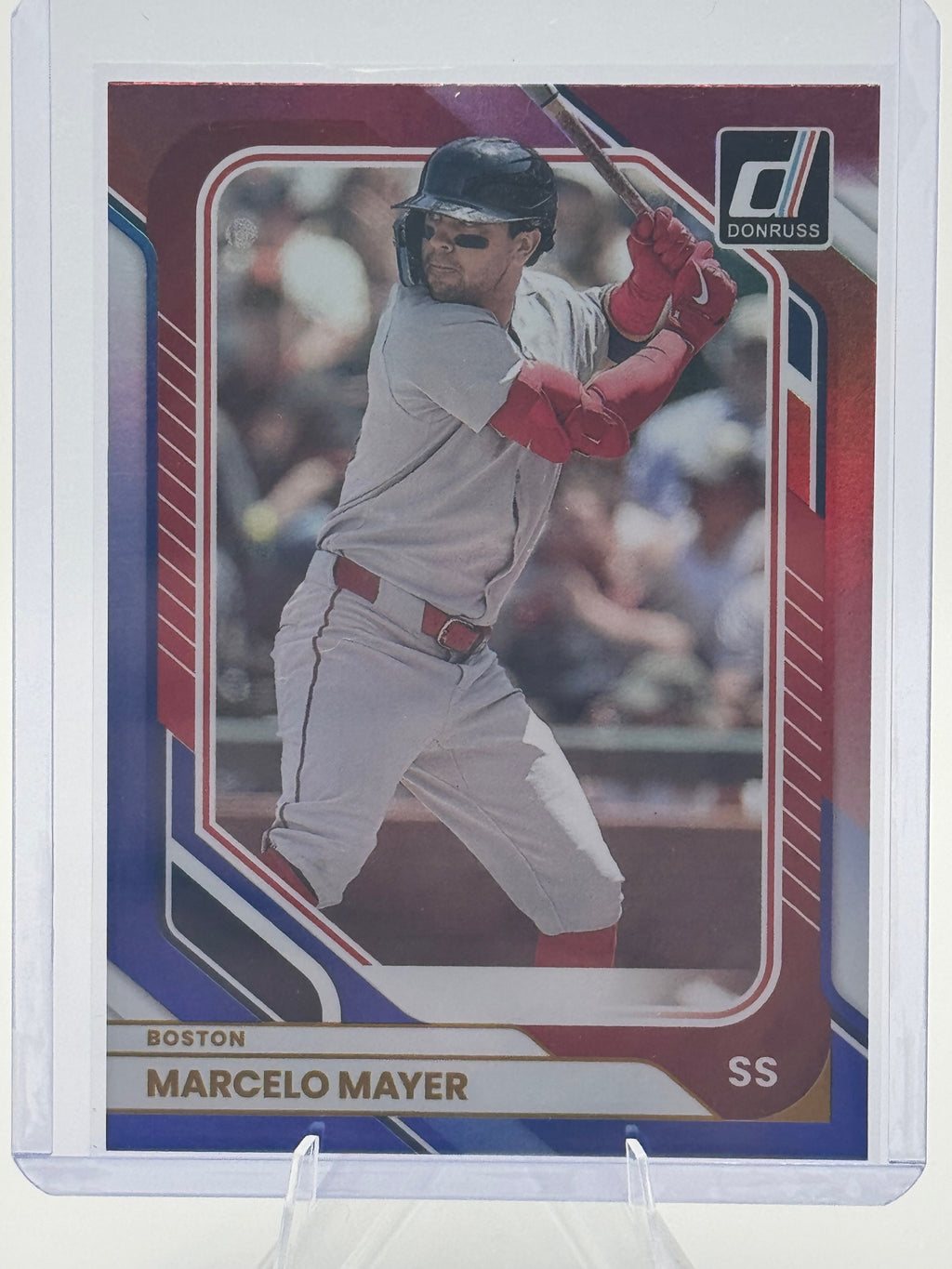 2026 Donruss Marcelo Mayer #96 Red and Blue Boston Red Sox Near Mint or Better
