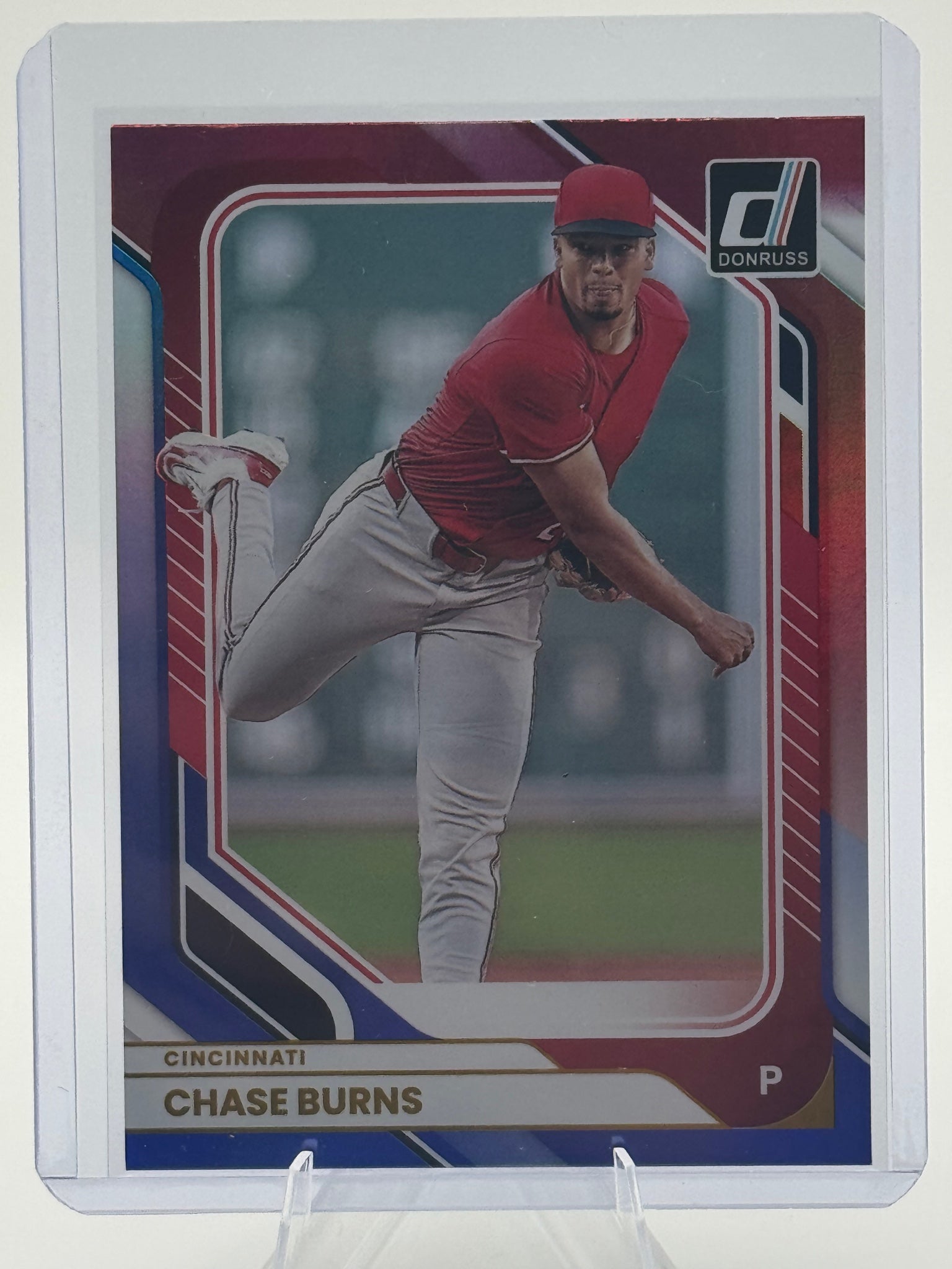 2026 Donruss Chase Burns #39 Red and Blue Cincinnati Reds Near Mint or Better
