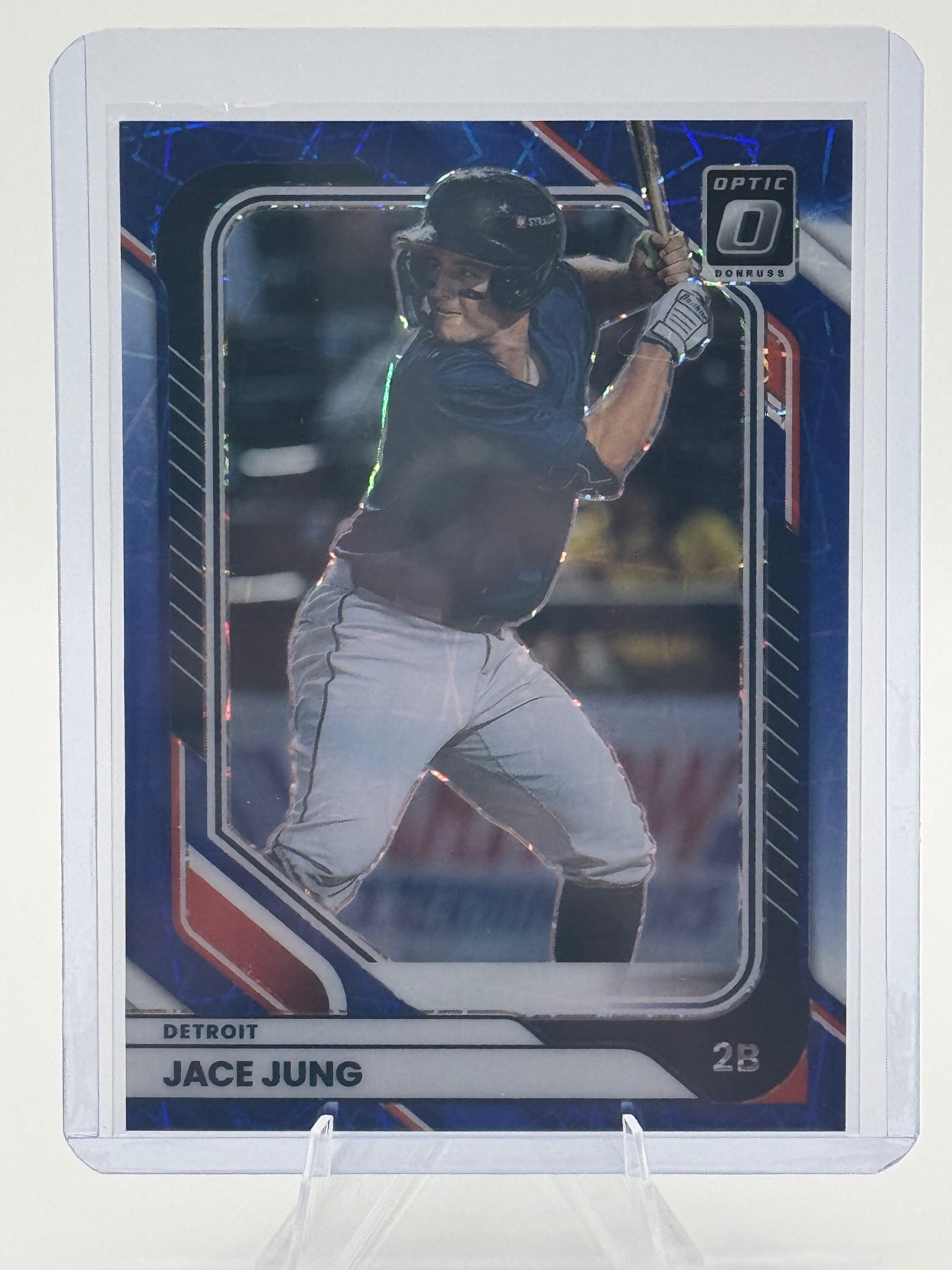 2026 Donruss Jace Jung #40 Optic Blue Velocity Detroit Tigers NM