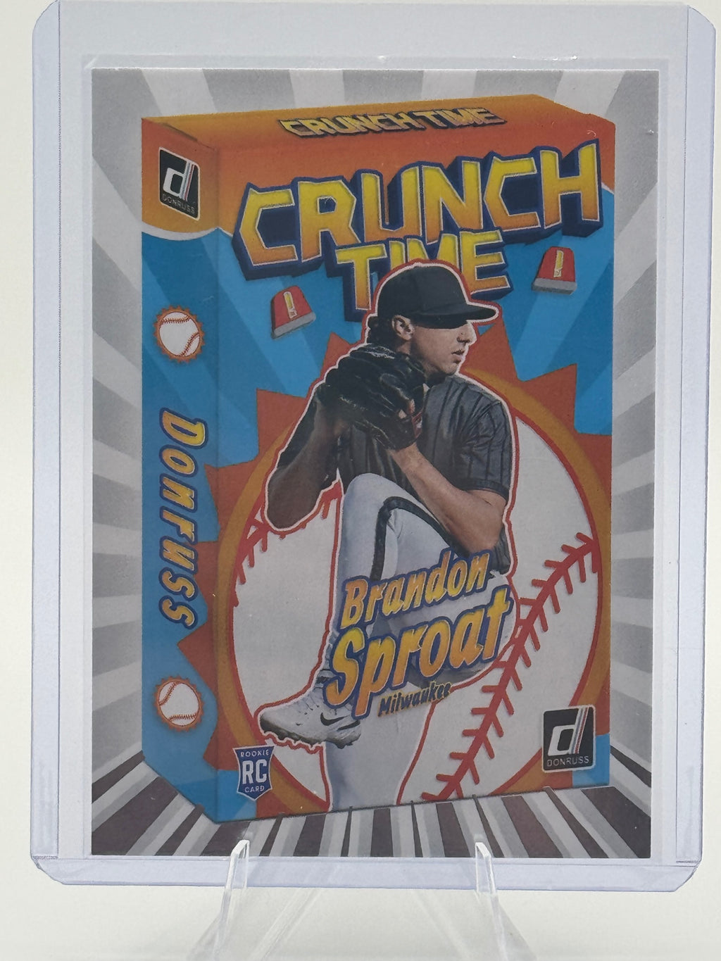 2026 Donruss Brandon Sproat #16 Crunch Time Milwaukee Brewers NM