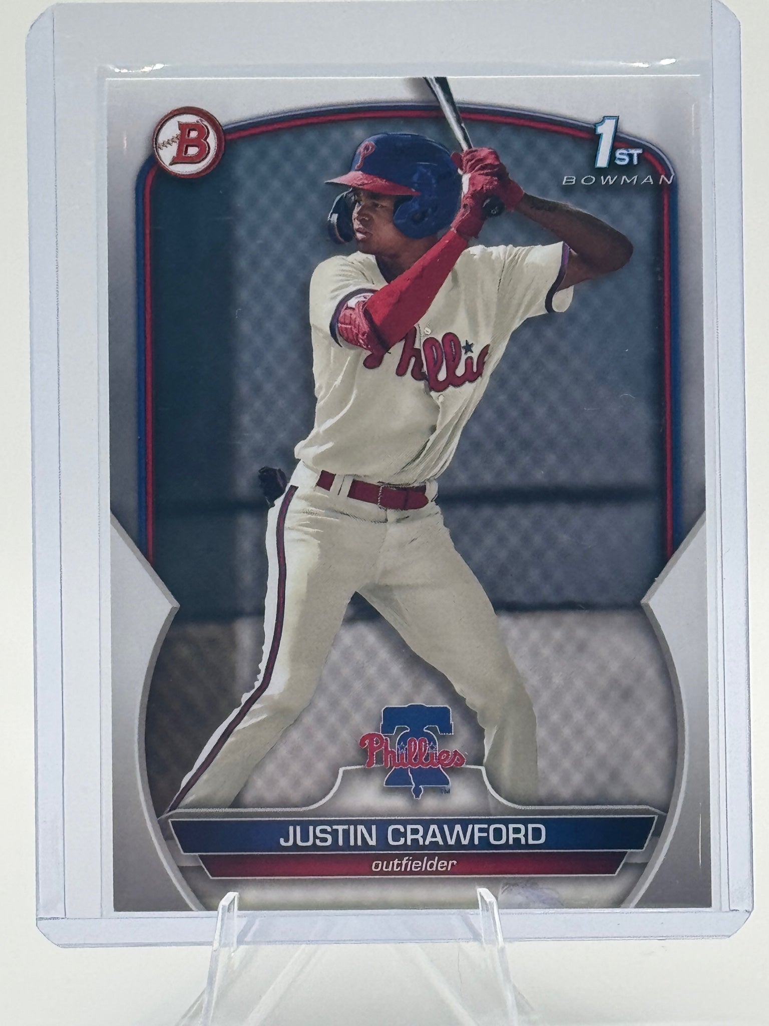 2023 Bowman Justin Crawford #BP-3 Prospects Philadelphia Phillies NM