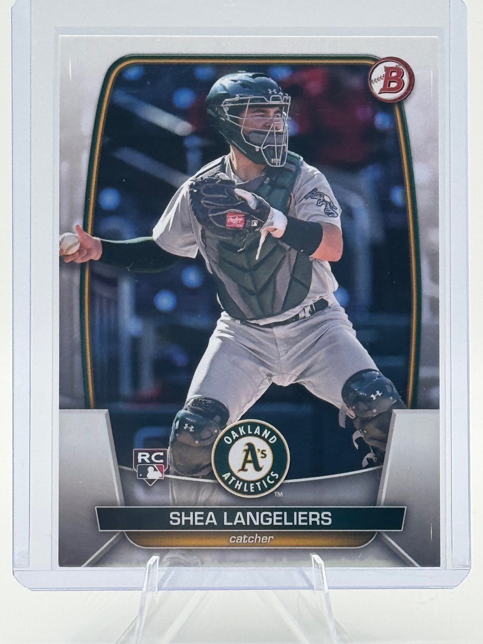 2023 Bowman Shea Langeliers #3 Oakland Athletics Near Mint or Better