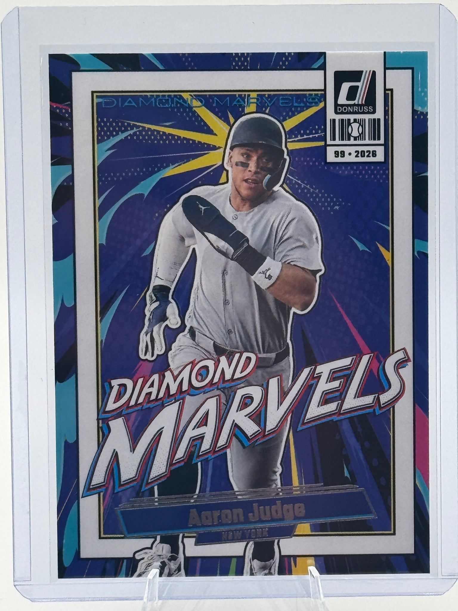 2026 Donruss Aaron Judge #18 Diamond Marvels New York Yankees Near Mint
