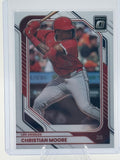 2026 Donruss Christian Moore #62 Optic Los Angeles Angels Near Mint or Better