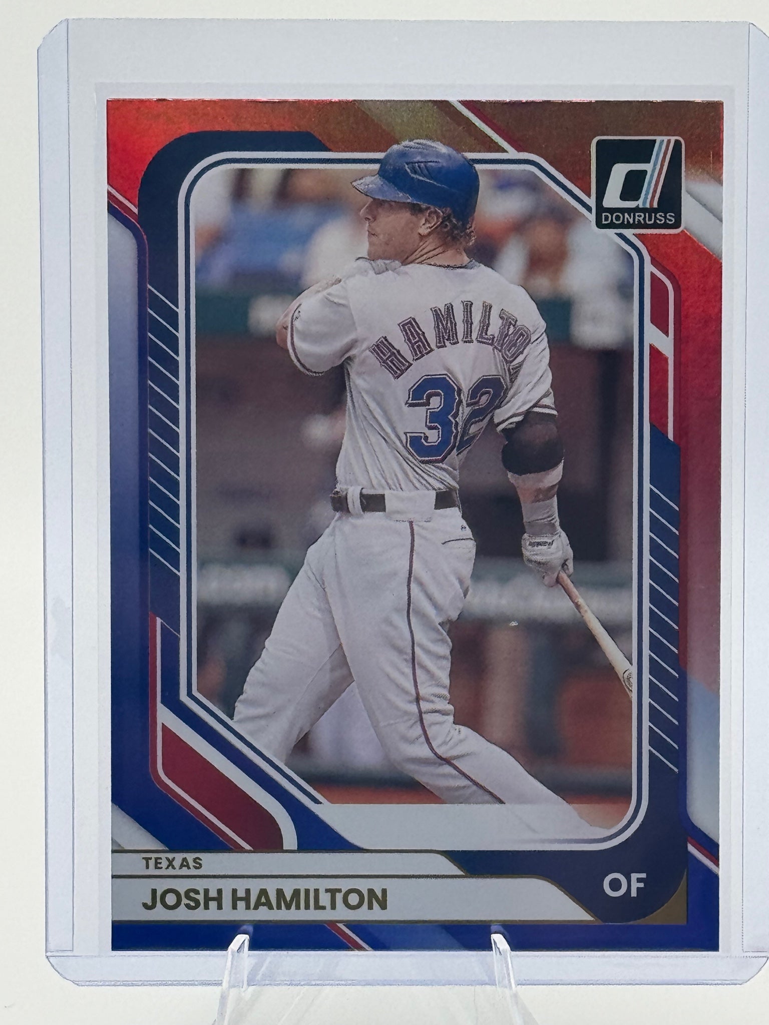 2026 Donruss Josh Hamilton #54 Red and Blue Texas Rangers Near Mint or Better