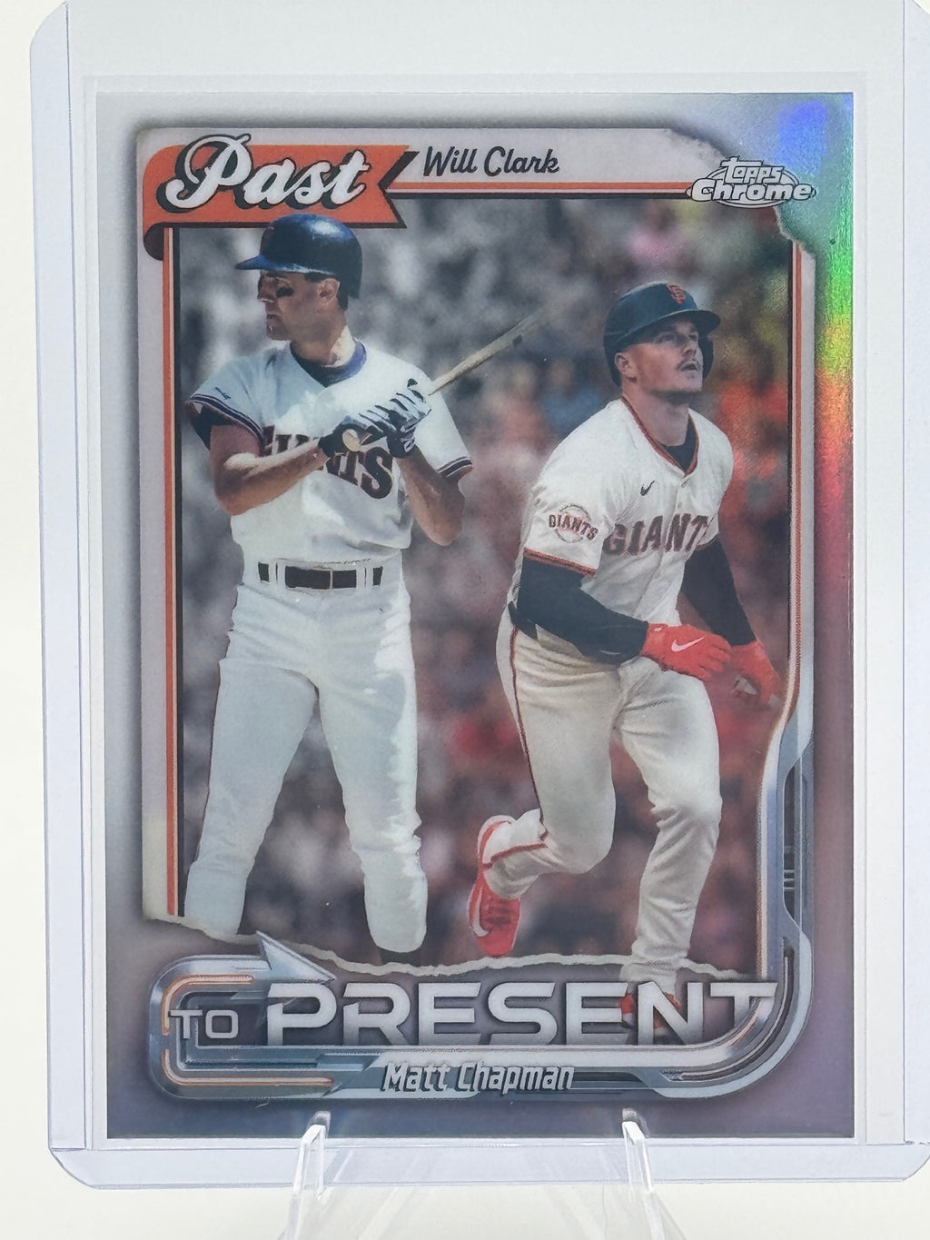 2026 Topps Chrome Will Clark / Matt Chapman #PTP-24 Past to Present Giants NM