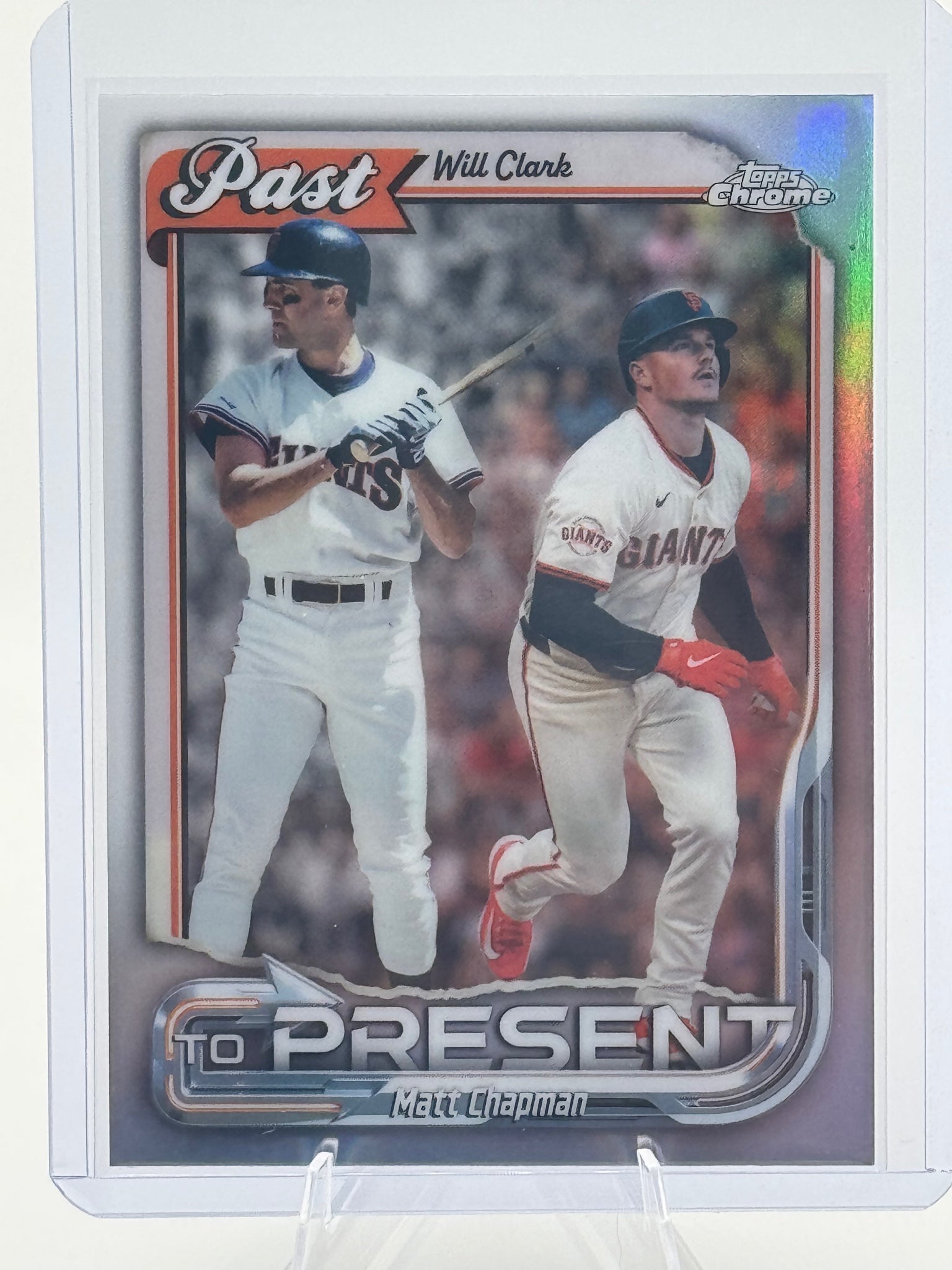 2026 Topps Chrome Will Clark / Matt Chapman #PTP-24 Past to Present Giants NM