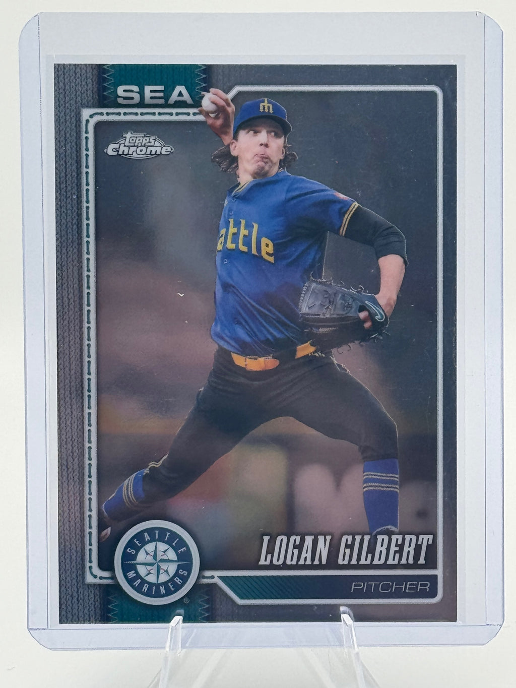 2026 Topps Chrome Logan Gilbert #176 Seattle Mariners Near Mint or Better