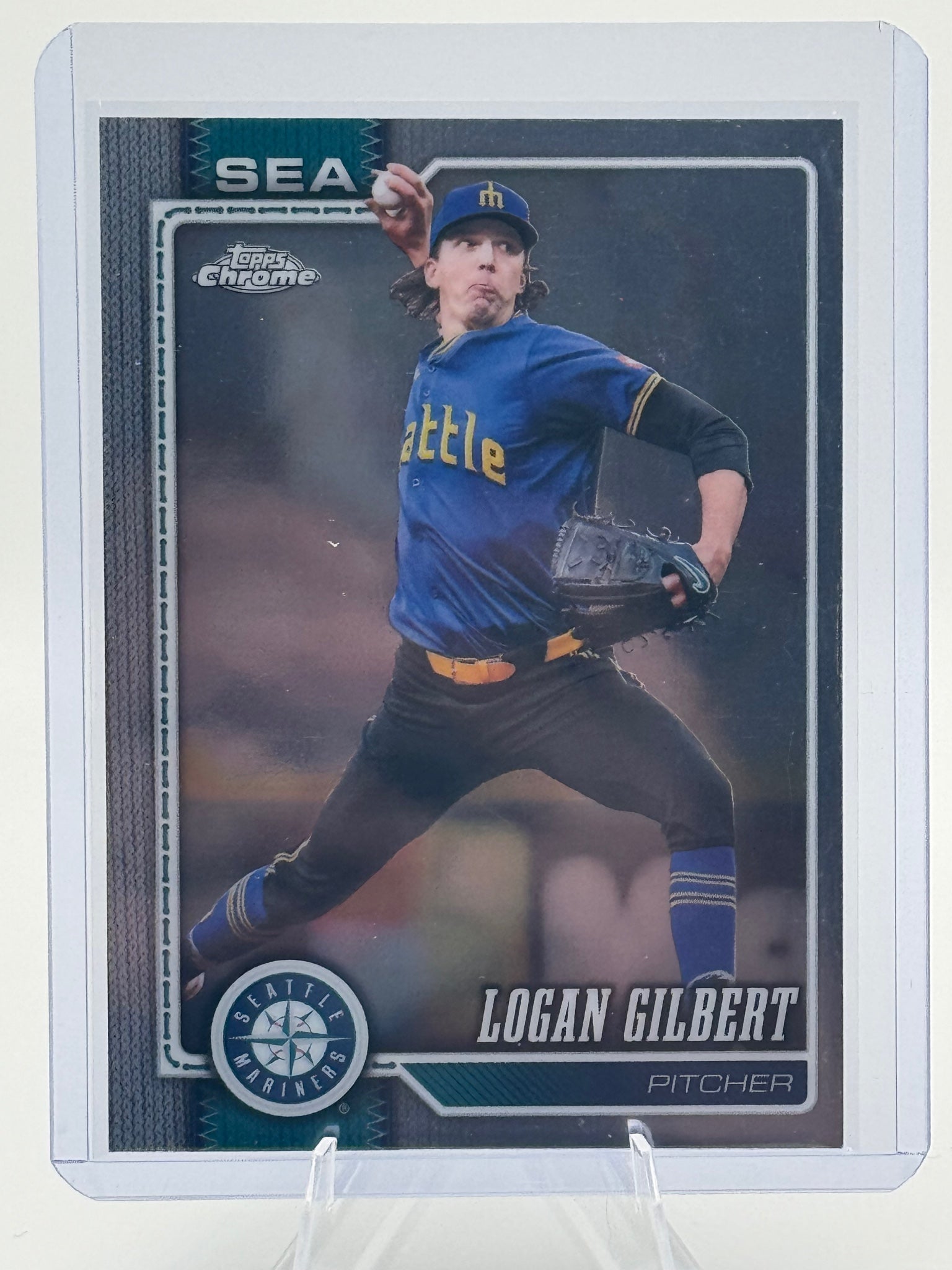 2026 Topps Chrome Logan Gilbert #176 Seattle Mariners Near Mint or Better
