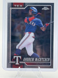 2026 Topps Chrome Andrew McCutchen #214 Texas Rangers Near Mint or Better