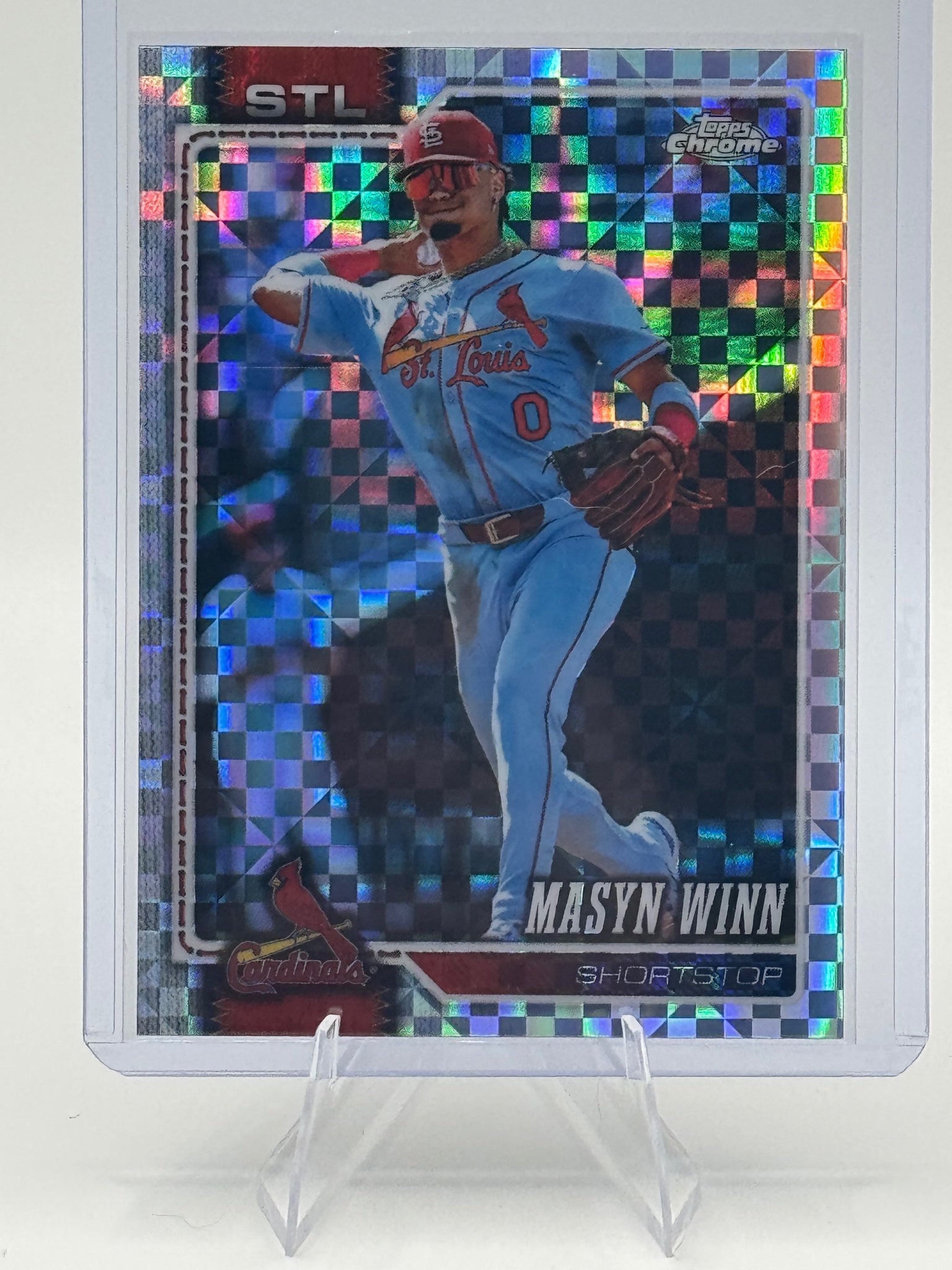 2026 Topps Chrome Masyn Winn #217 X-Fractors St. Louis Cardinals Near Mint