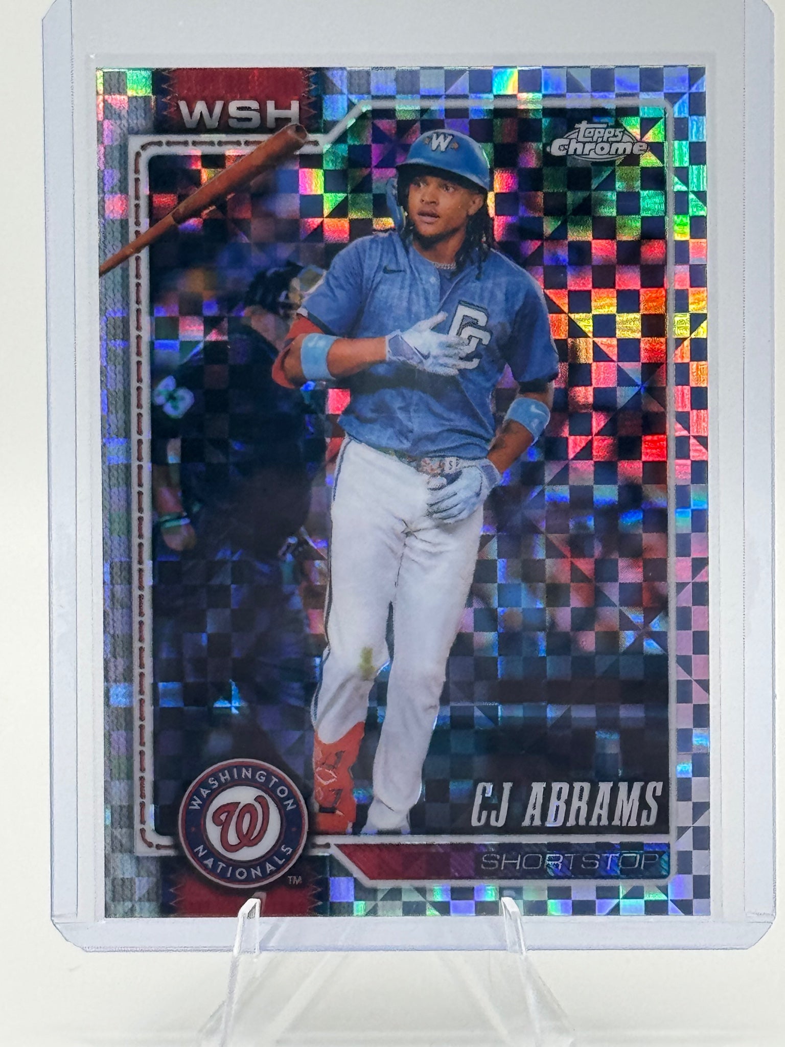 2026 Topps Chrome CJ Abrams #243 X-Fractors Washington Nationals Near Mint