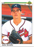 1990 Upper Deck John Smoltz #535 Atlanta Braves Excellent