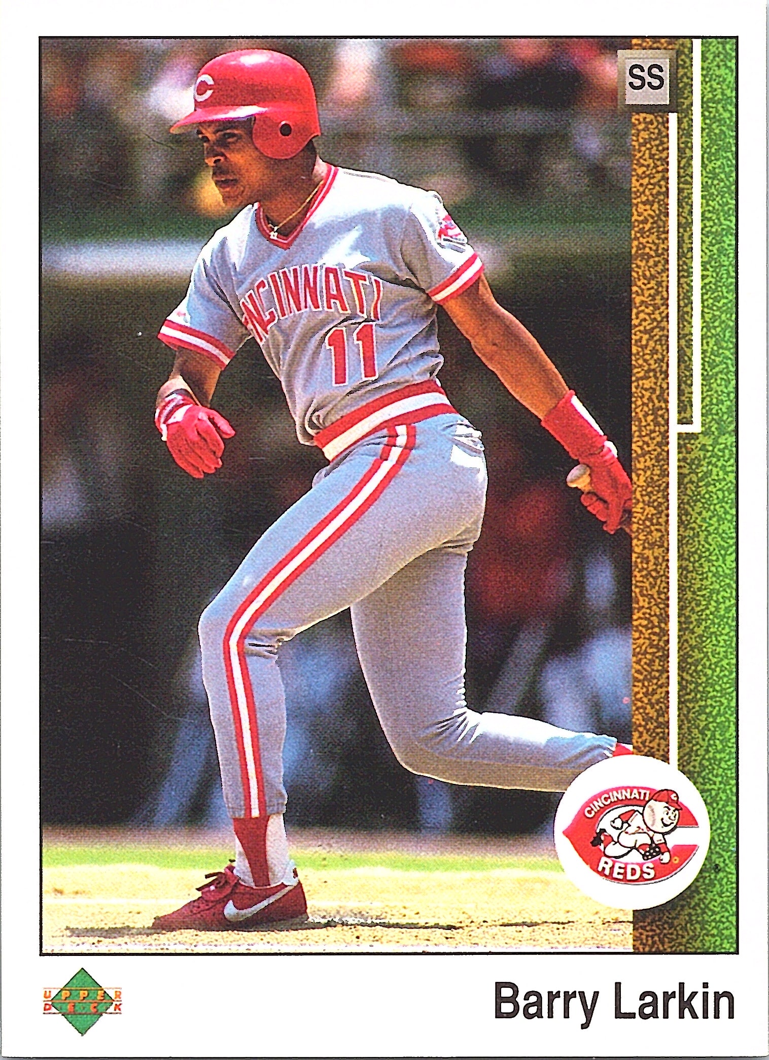 1989 Upper Deck Barry Larkin #270 Cincinnati Reds Excellent