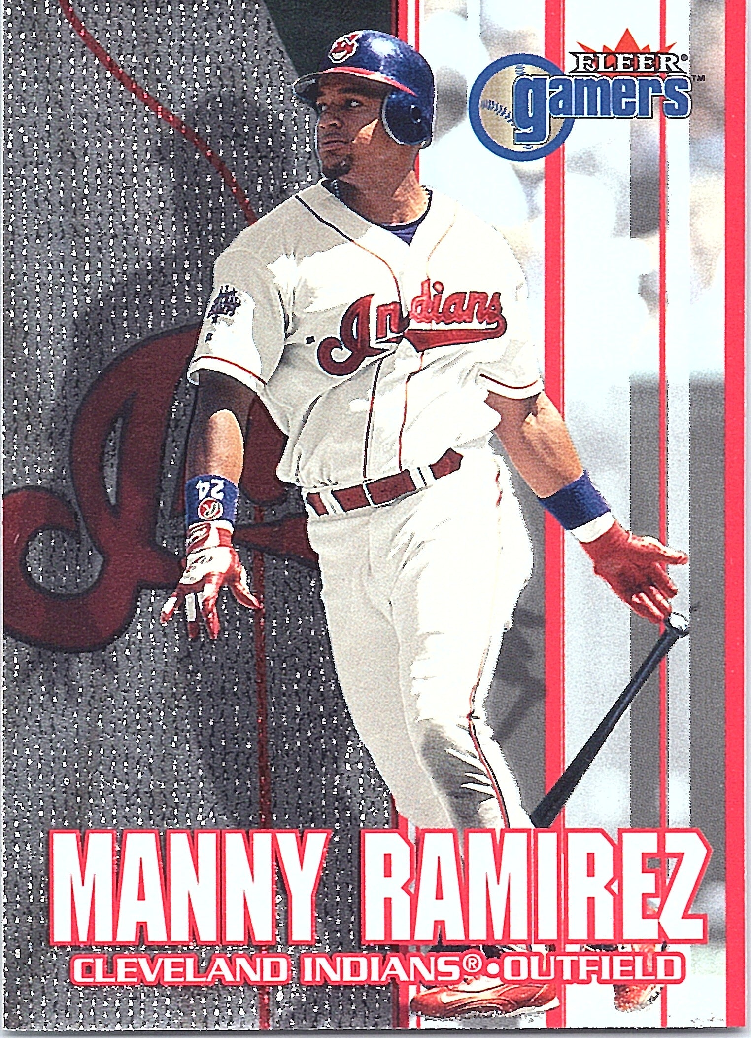 2000 Fleer Gamers Manny Ramirez #16 Cleveland Indians Excellent