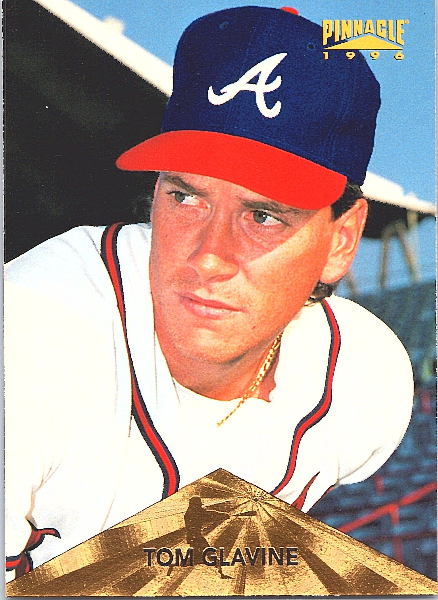 1996 Pinnacle Tom Glavine #230 Atlanta Braves Excellent
