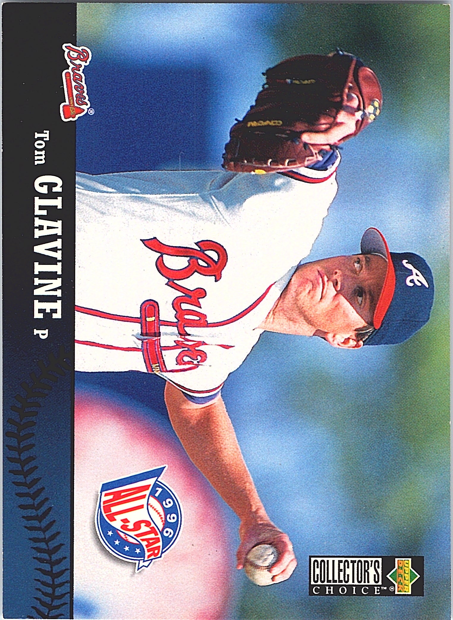 1997 Collector's Choice Tom Glavine #35 Atlanta Braves Excellent