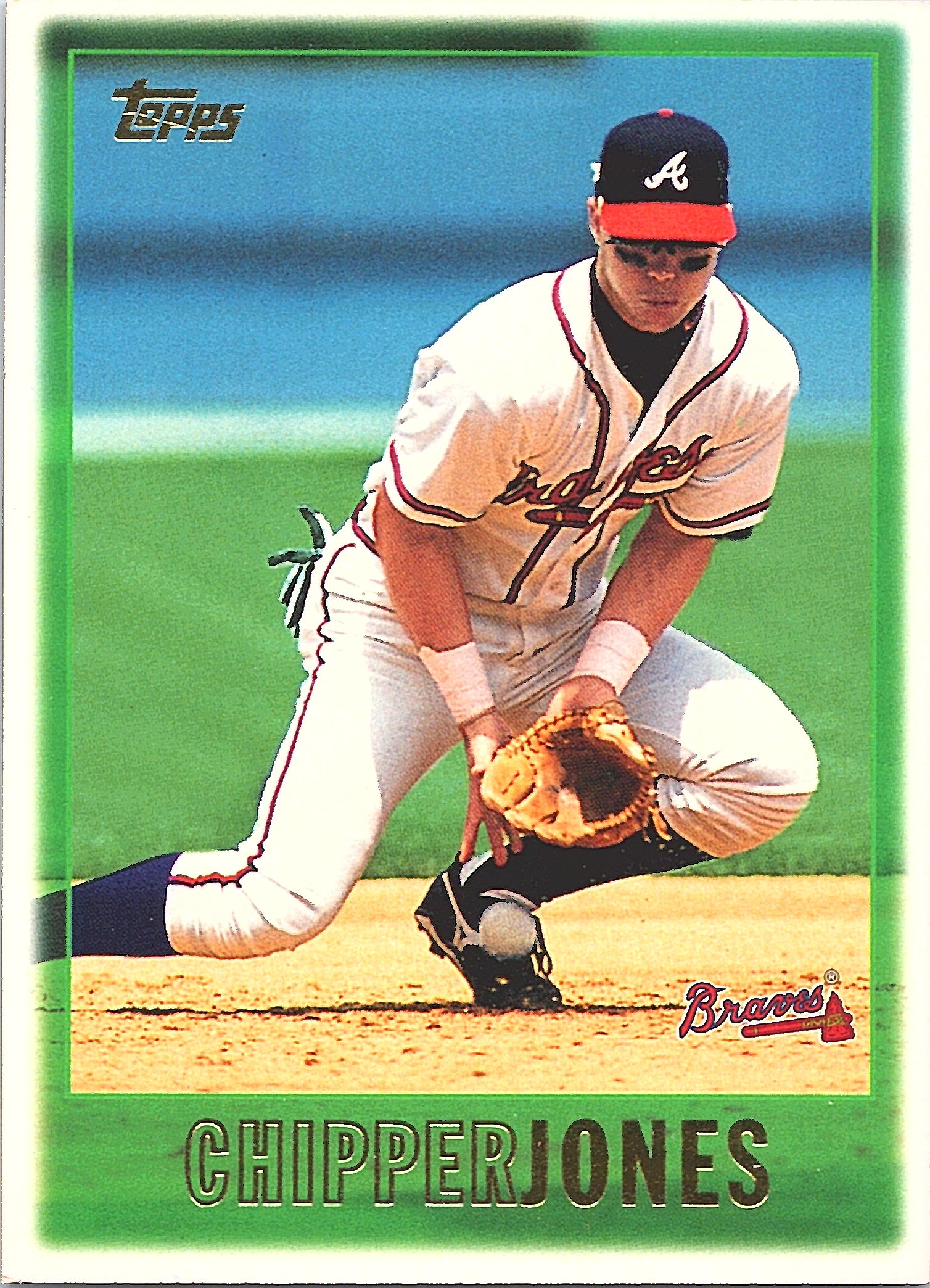 1997 Topps Chipper Jones #276b Atlanta Braves Excellent
